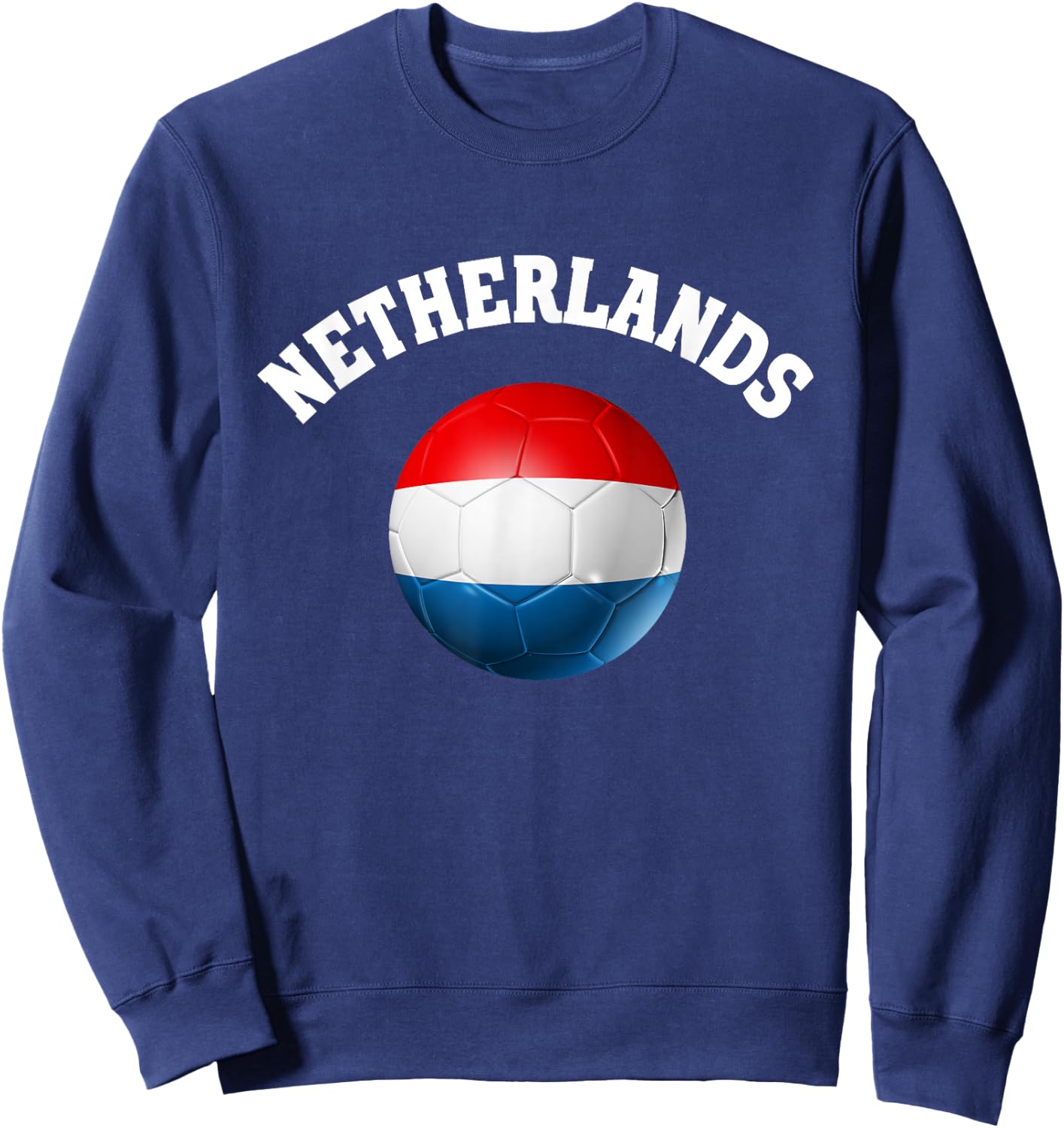 Vintage Netherlands Soccer Nederland Voetbal Sweatshirt - Sweatshirt | Navy