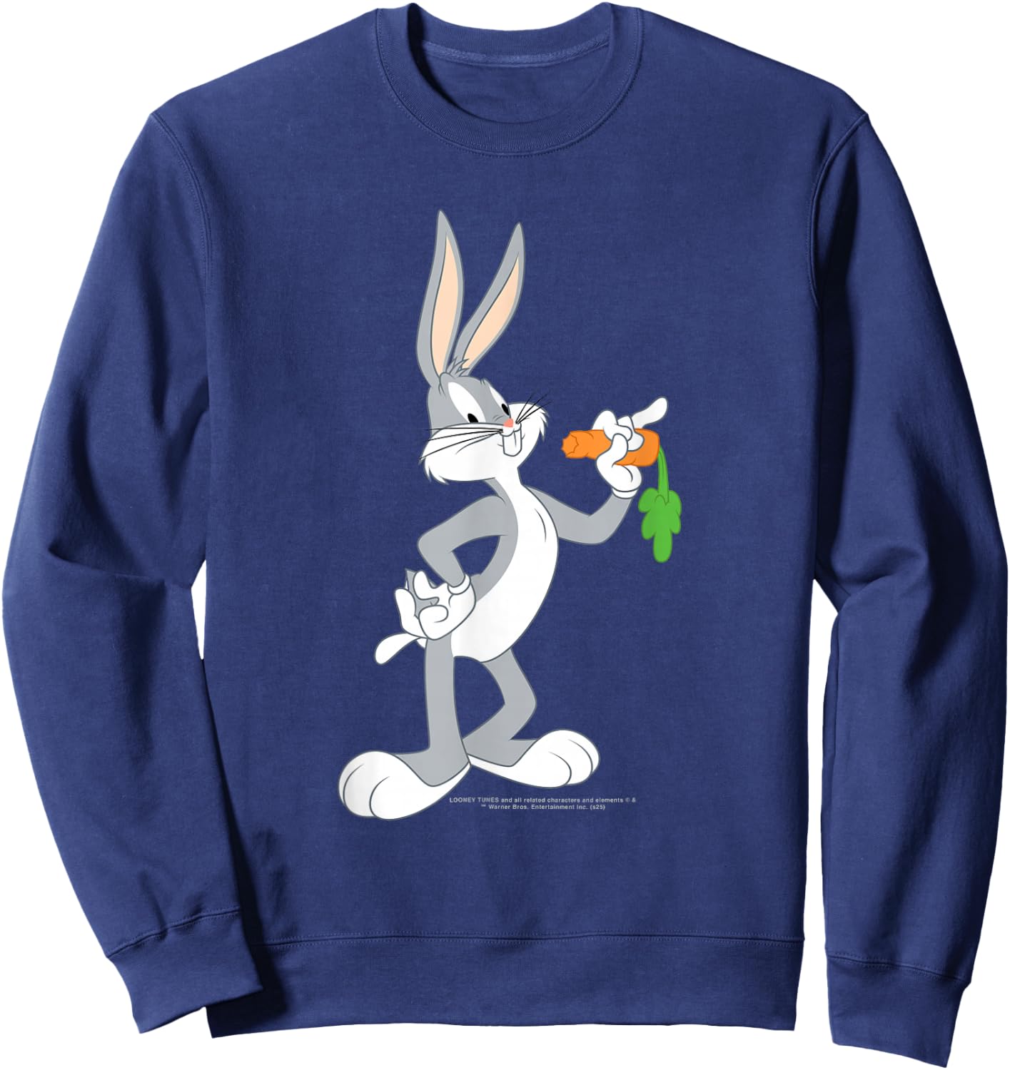 Looney Tunes Bugs Bunny isst eine Karotte Sweatshirt - Sweatshirt | Navy
