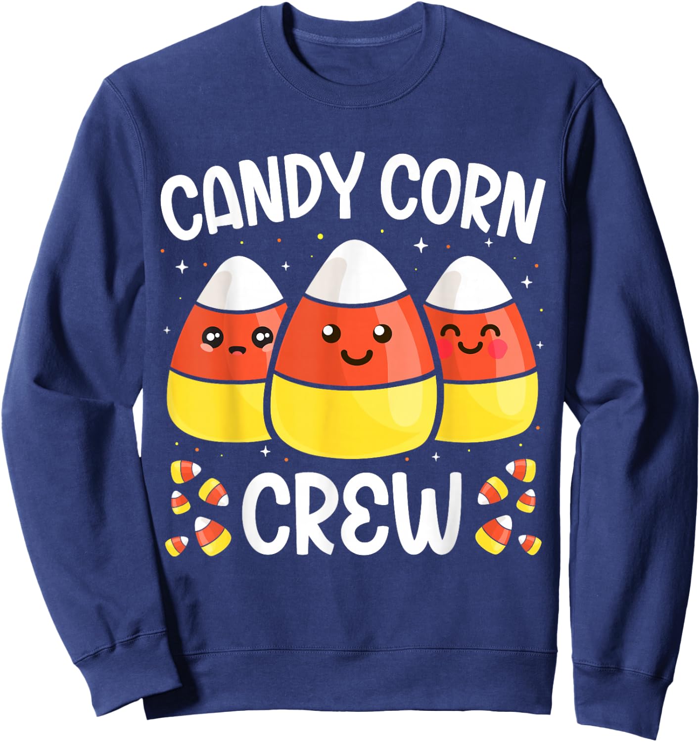 Candy Corn Crew Halloween Costume Men Women Friends Sweatshirt - Sweatshirt | Navy