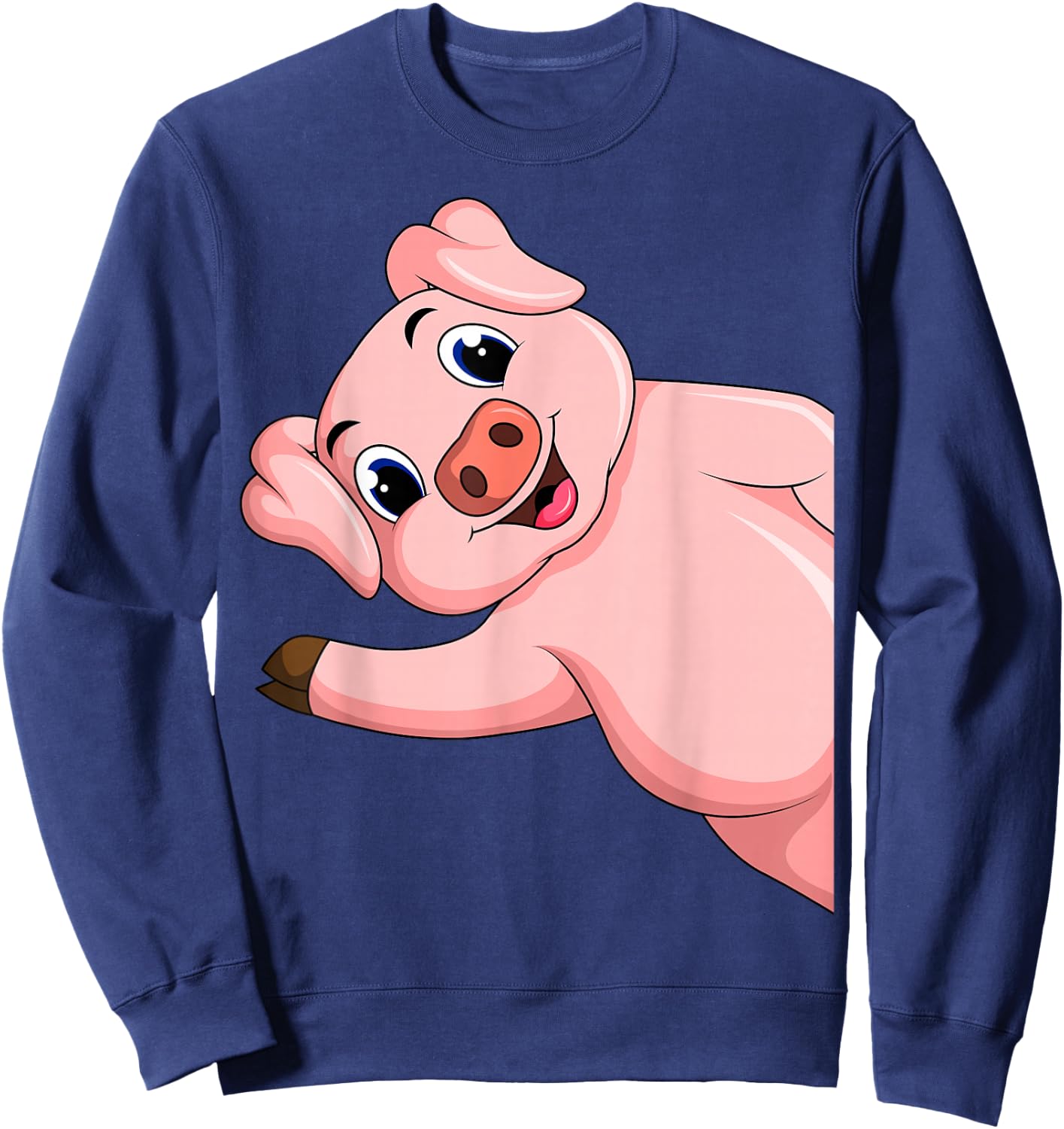 Pig Swine Kids Boys Girls Women Sweatshirt - Sweatshirt | Navy