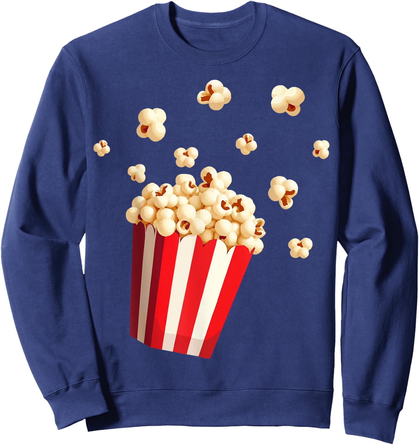 Retro Popcorn Costume Fancy Dress for Carnival , black Sweatshirt - Sweatshirt | Navy
