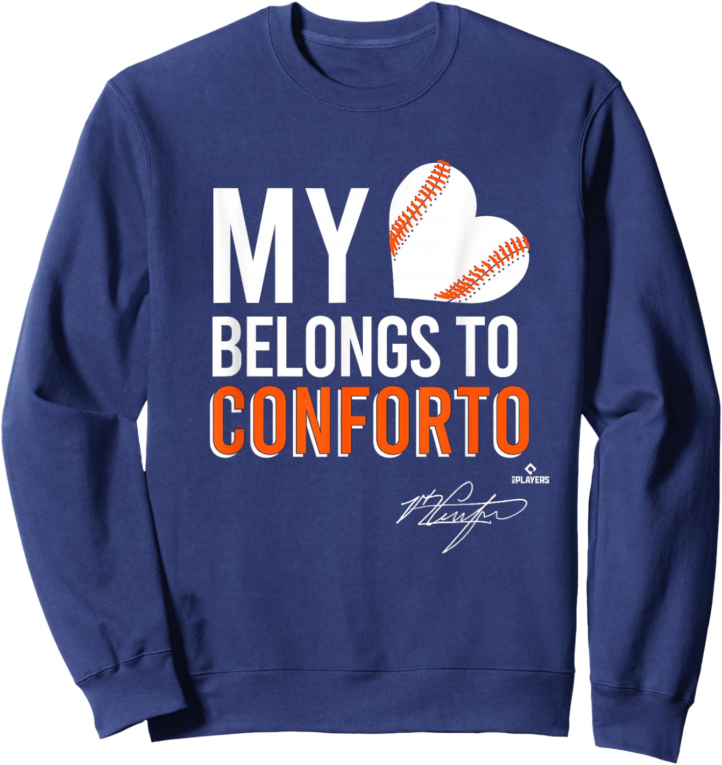 My Heart Belongs To Michael Conforto Sweatshirt - Sweatshirt | Navy