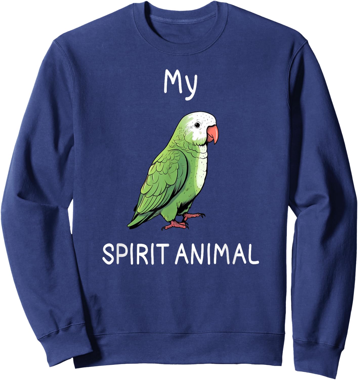 Quaker Shirt Funny Spirit Animal Quaker Parrot Lover Sweatshirt - Sweatshirt | Navy