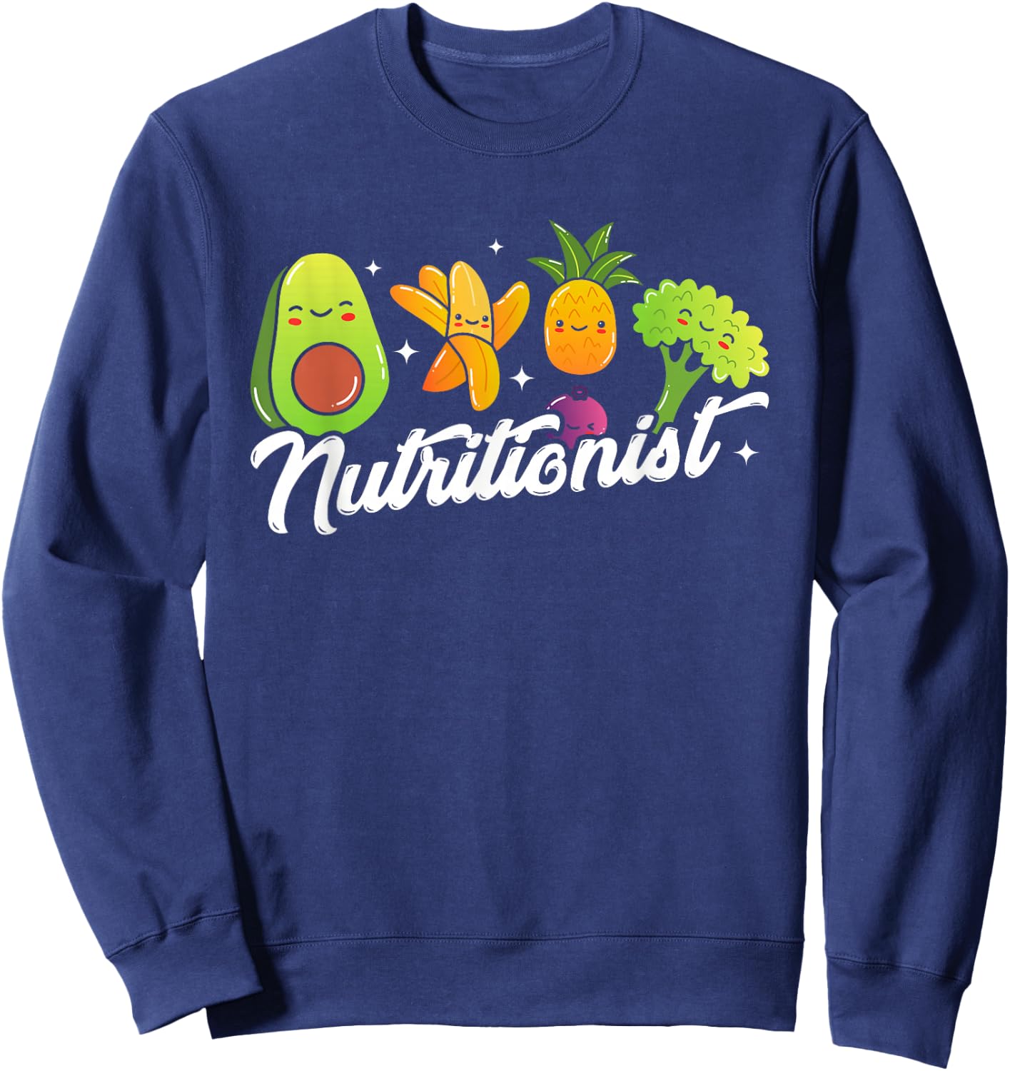 Nutritionist | Dietician Vegetables | Nutrition Dietitian Sweatshirt - Sweatshirt | Navy