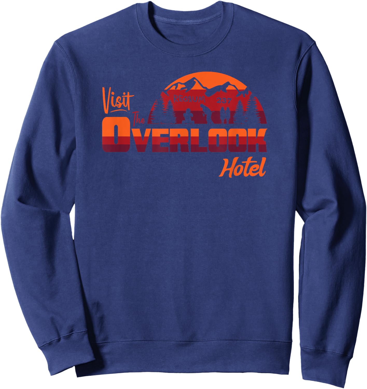 Visit The Overlook Hotel - The Vacation You Deserve Sweatshirt - Sweatshirt | Navy