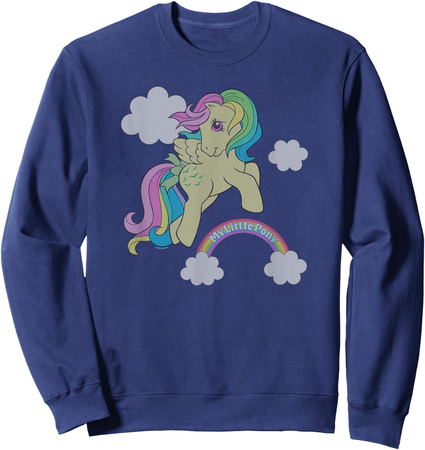 My Little Pony Retro Rainbow Skydancer Pegasus Flight Sweatshirt - Sweatshirt | Navy