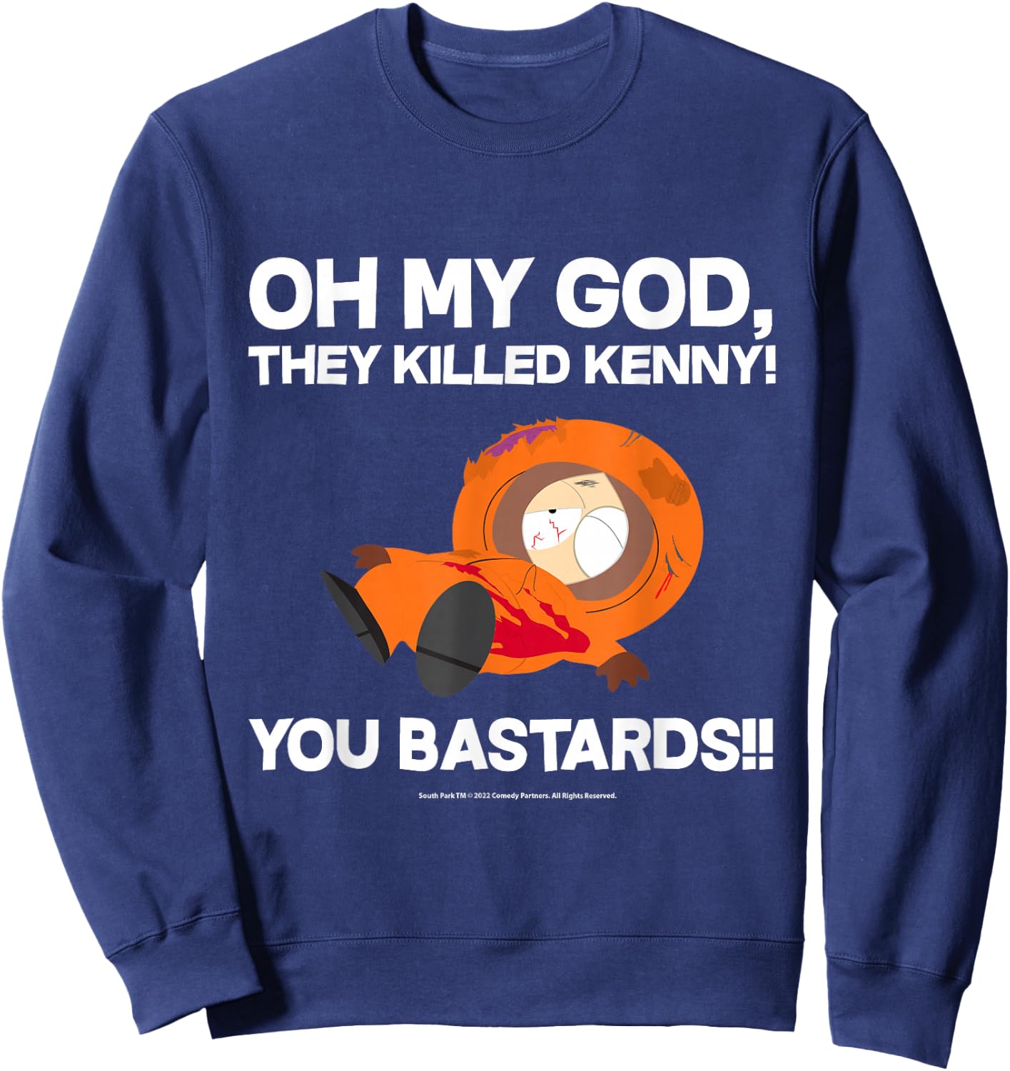 South Park Oh mein Gott, sie haben Kenny getötet! Sweatshirt - Sweatshirt | Navy