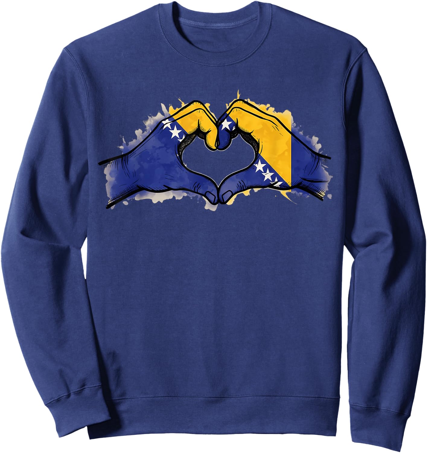 Bosnia Flag Bosnia and Herzegovina Roots Sweatshirt - Sweatshirt | Navy