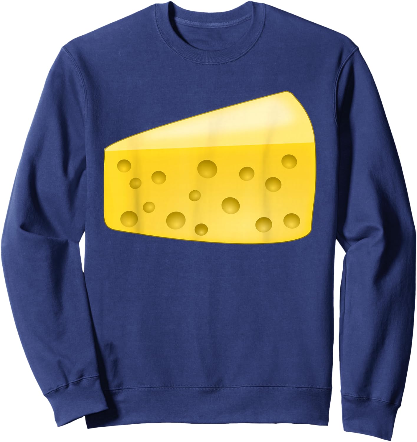 Cheese Wedge Costume Matching Pair with Wine Costume Sweatshirt - Sweatshirt | Navy