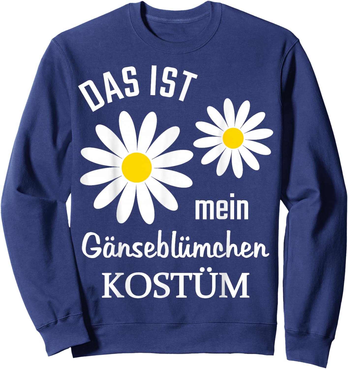 Daisy Costume Flower Plants , black Sweatshirt - Sweatshirt | Navy