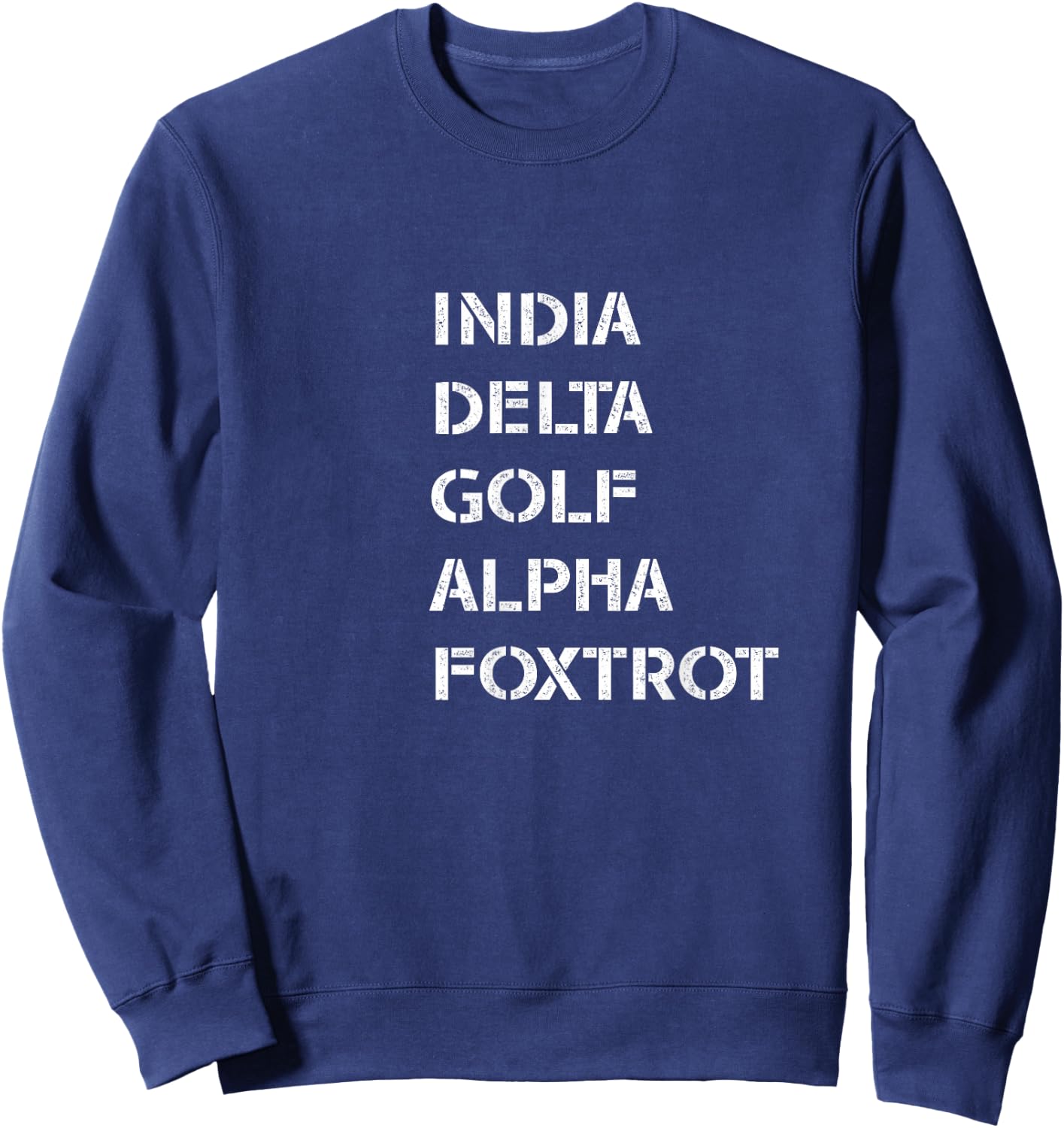 Idgaf Sweatshirt - Sweatshirt | Navy