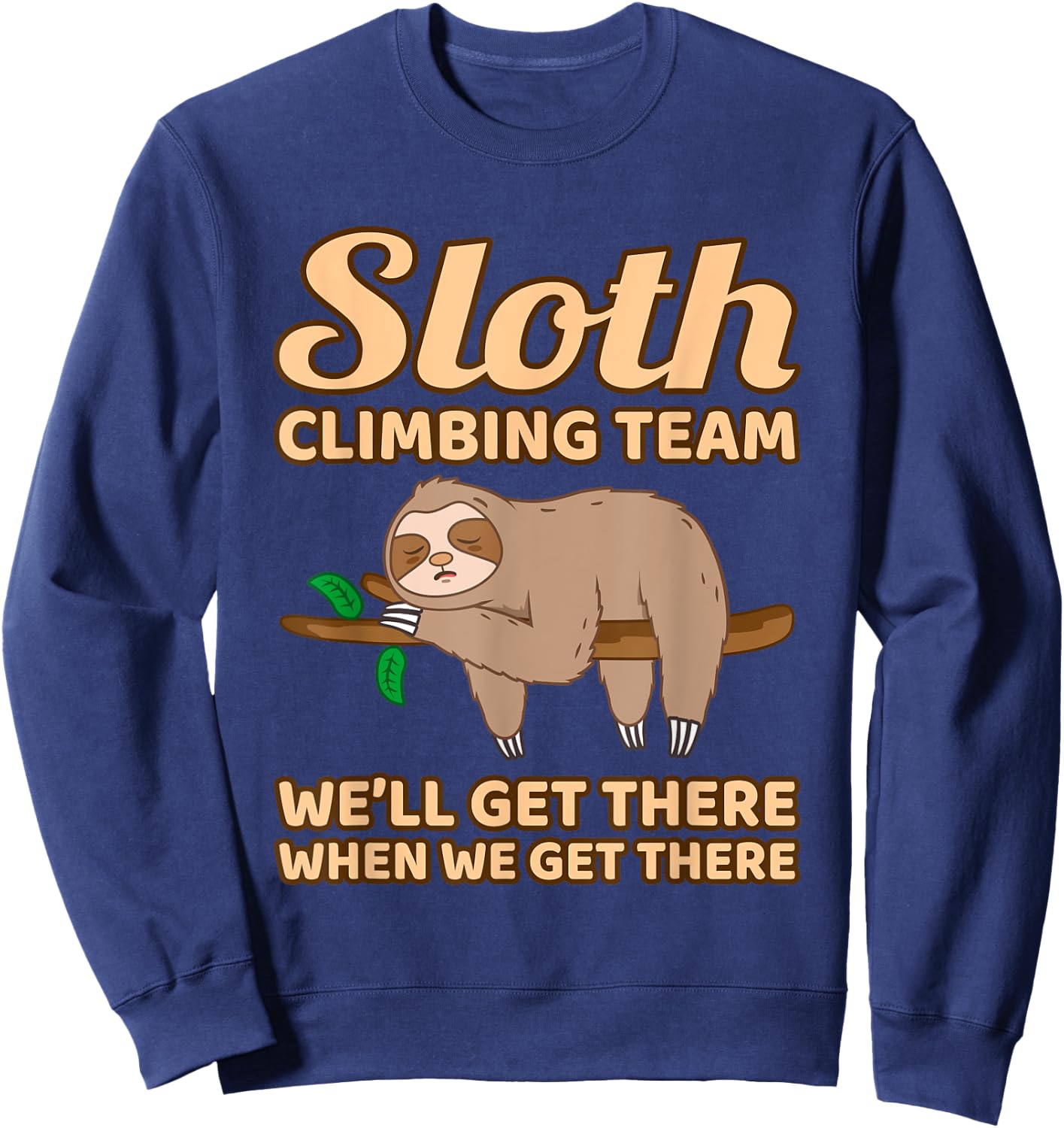 Sloth Climbing Team Sweatshirt - Sweatshirt | Navy