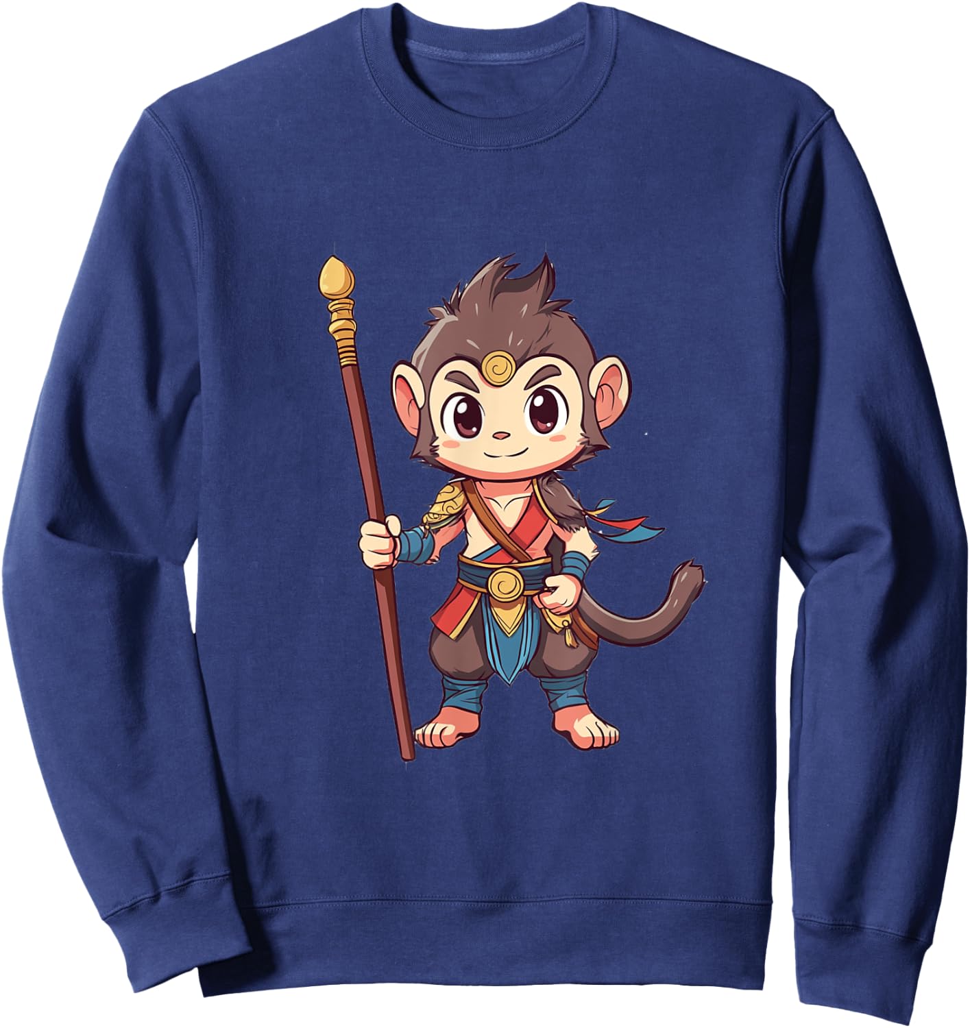 Sun Wukong Monkey King | Cute Sweatshirt - Sweatshirt | Navy