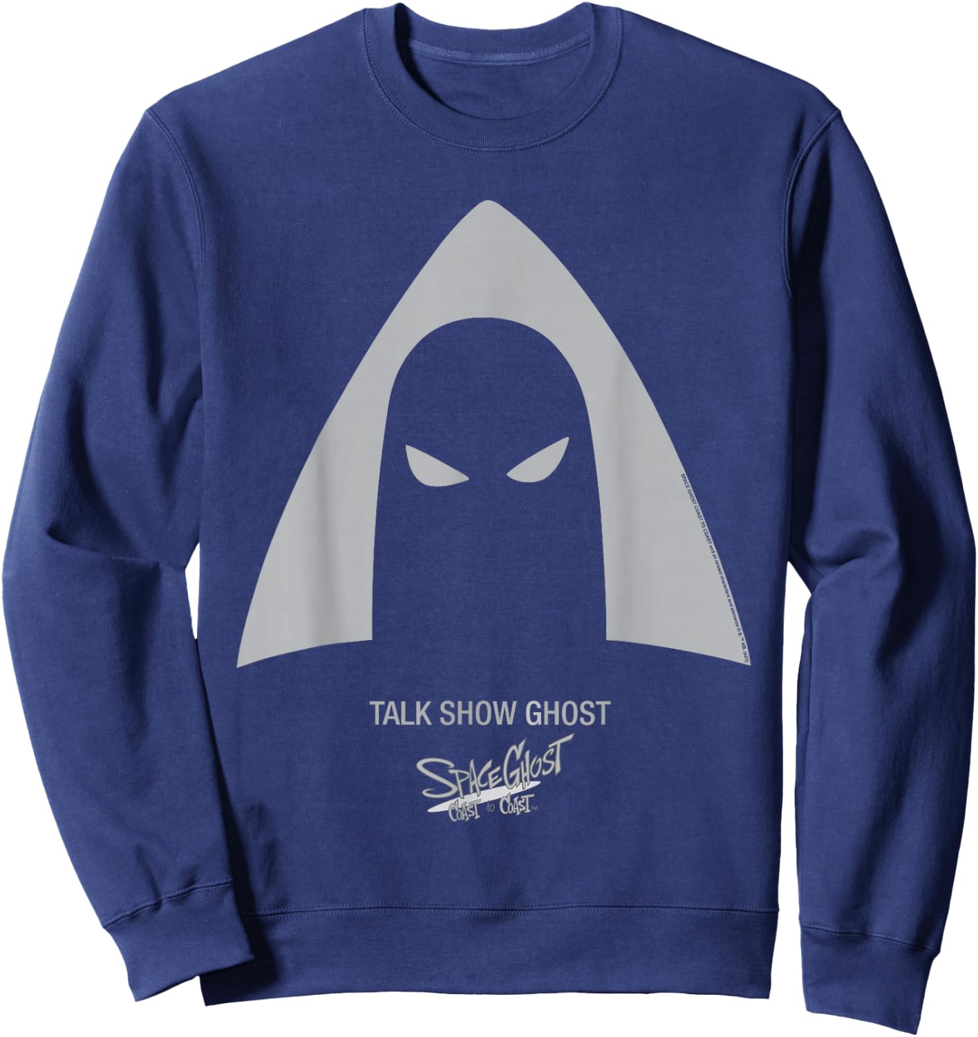 Space Ghost Coast to Coast Talk Show Ghost Sweatshirt - Sweatshirt | Navy