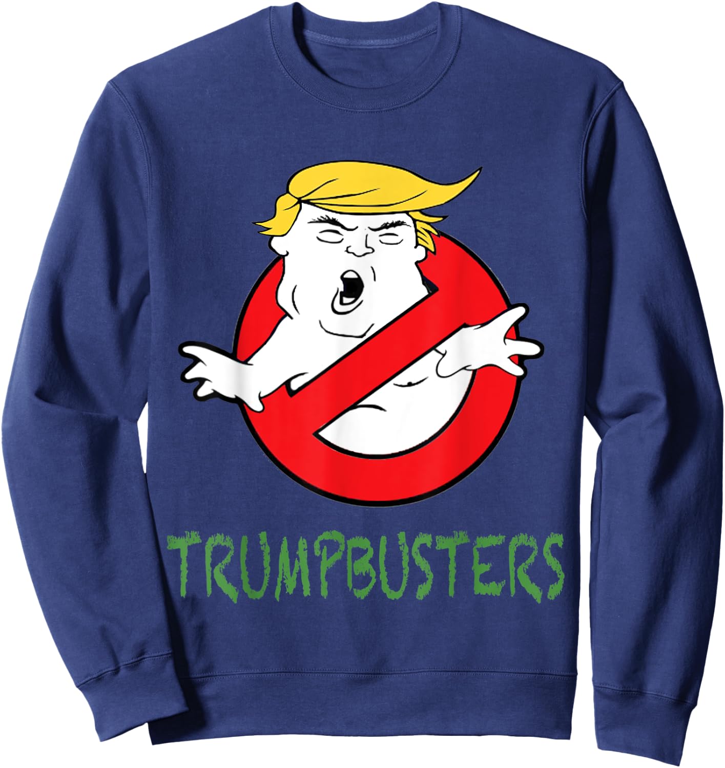 Anti-Trump Halloween Trumpbusters Sweatshirt - Sweatshirt | Navy