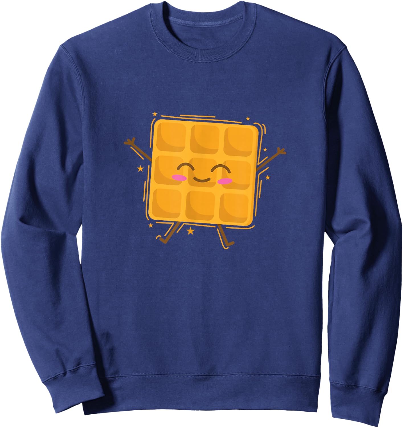Lustiger Waffel-Teigbäcker Sweatshirt - Sweatshirt | Navy