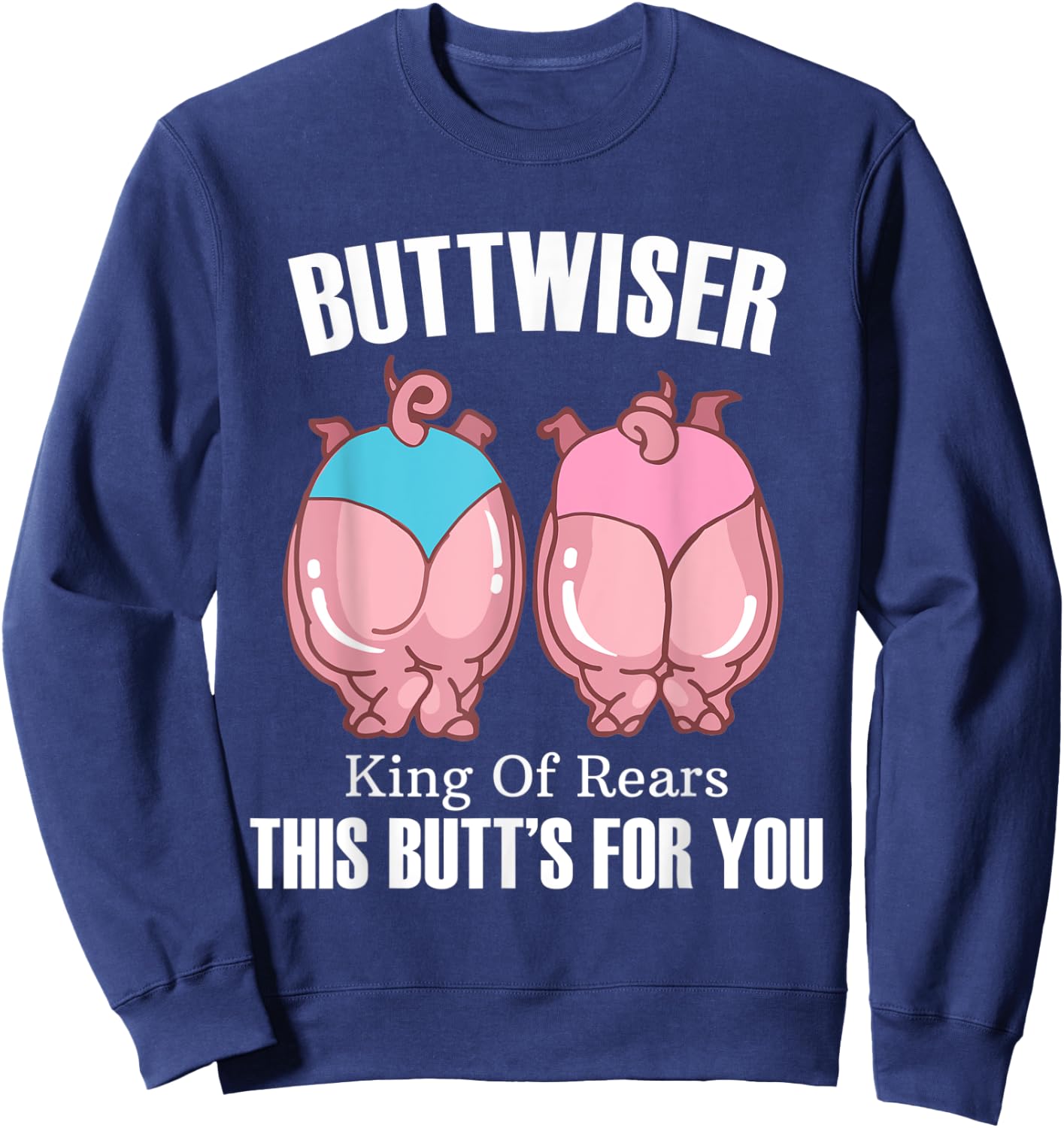 Buttwiser Funny BBQ Sweatshirt - Sweatshirt | Navy