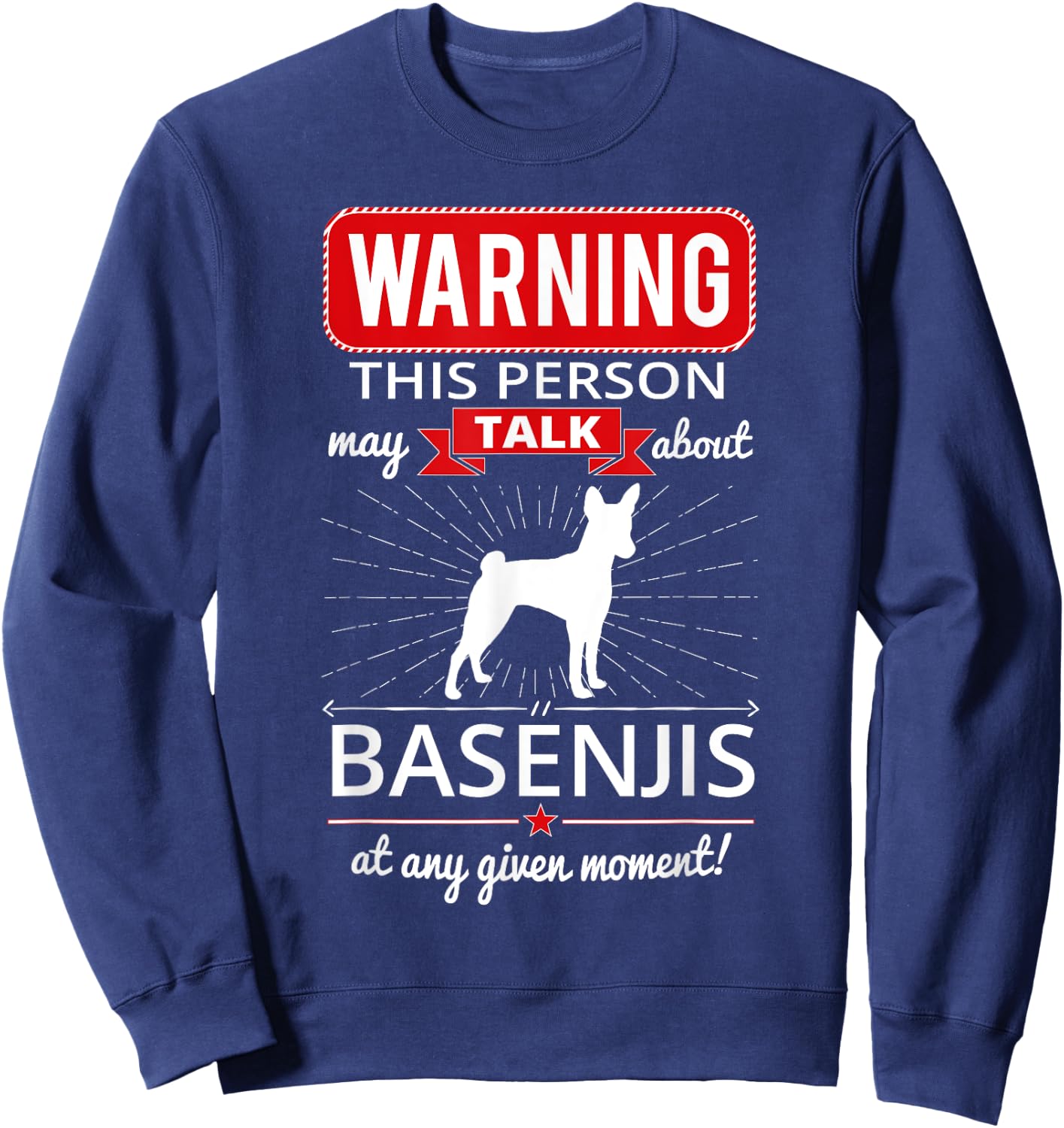 Basenji Dog Breed Women Girls Kids Sweatshirt - Sweatshirt | Navy