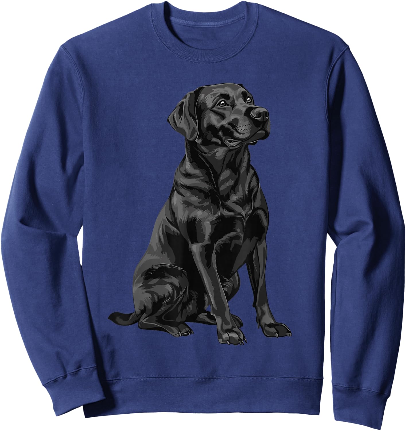 Black Labrador Retriever Sweatshirt - Sweatshirt | Navy
