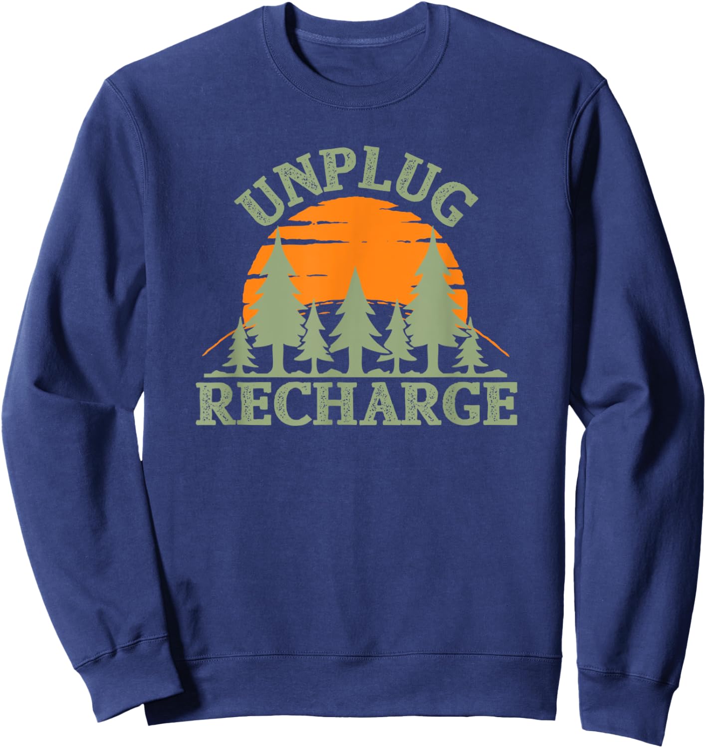 Unplug Recharge Outdoors Sweatshirt - Sweatshirt | Navy
