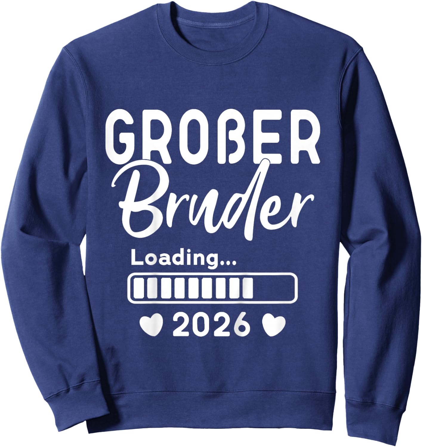 Children's Big Brother Loaded 2026 Ich werde Großer Bruder 2026 , black Sweatshirt - Sweatshirt | Navy