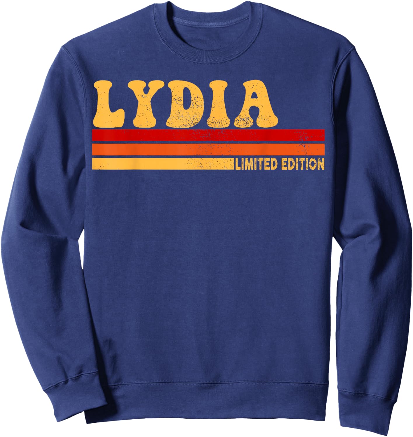 Lydia Name Personalized Cute Idea Women Vintage Lydia Sweatshirt - Sweatshirt | Navy