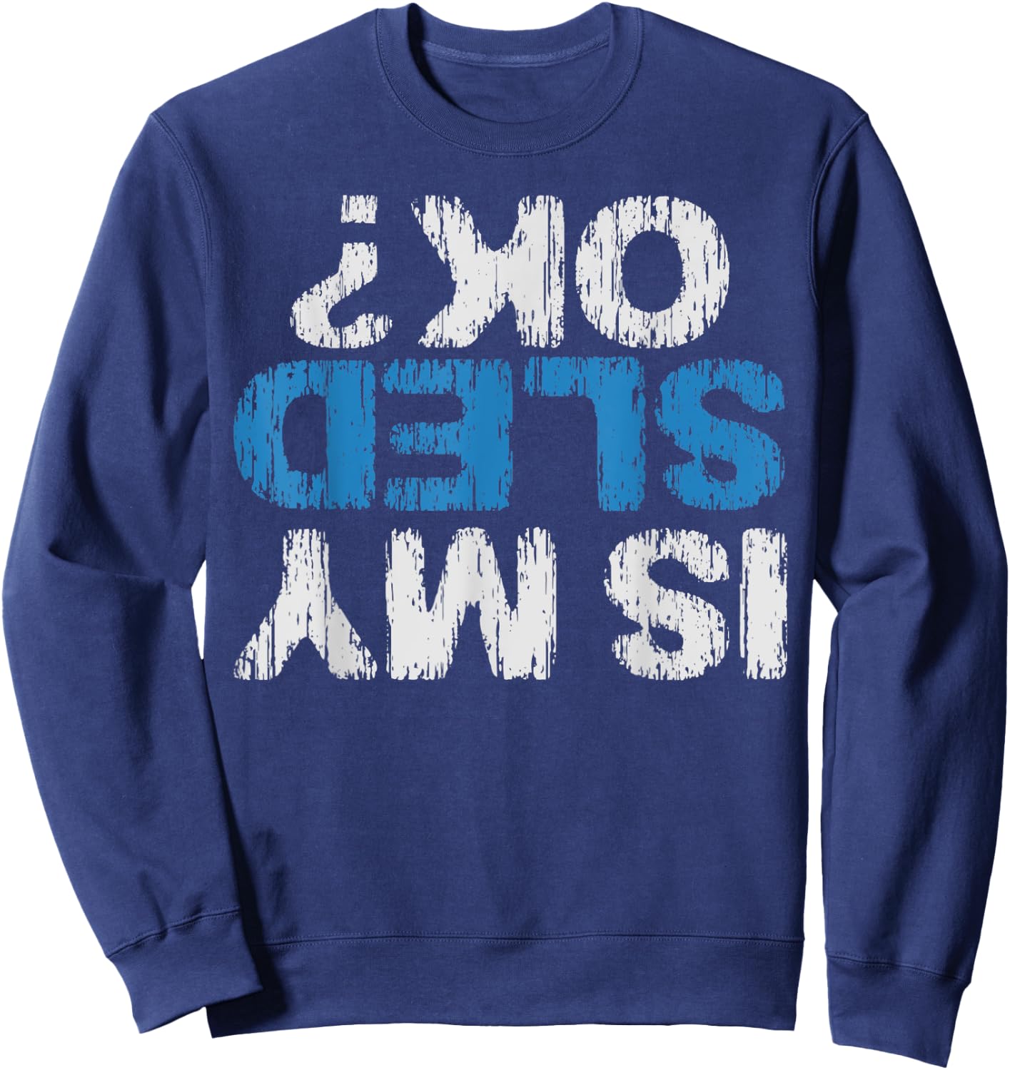 Is my sled ok, Funny Winter-Snow-Sport Sweatshirt - Sweatshirt | Navy