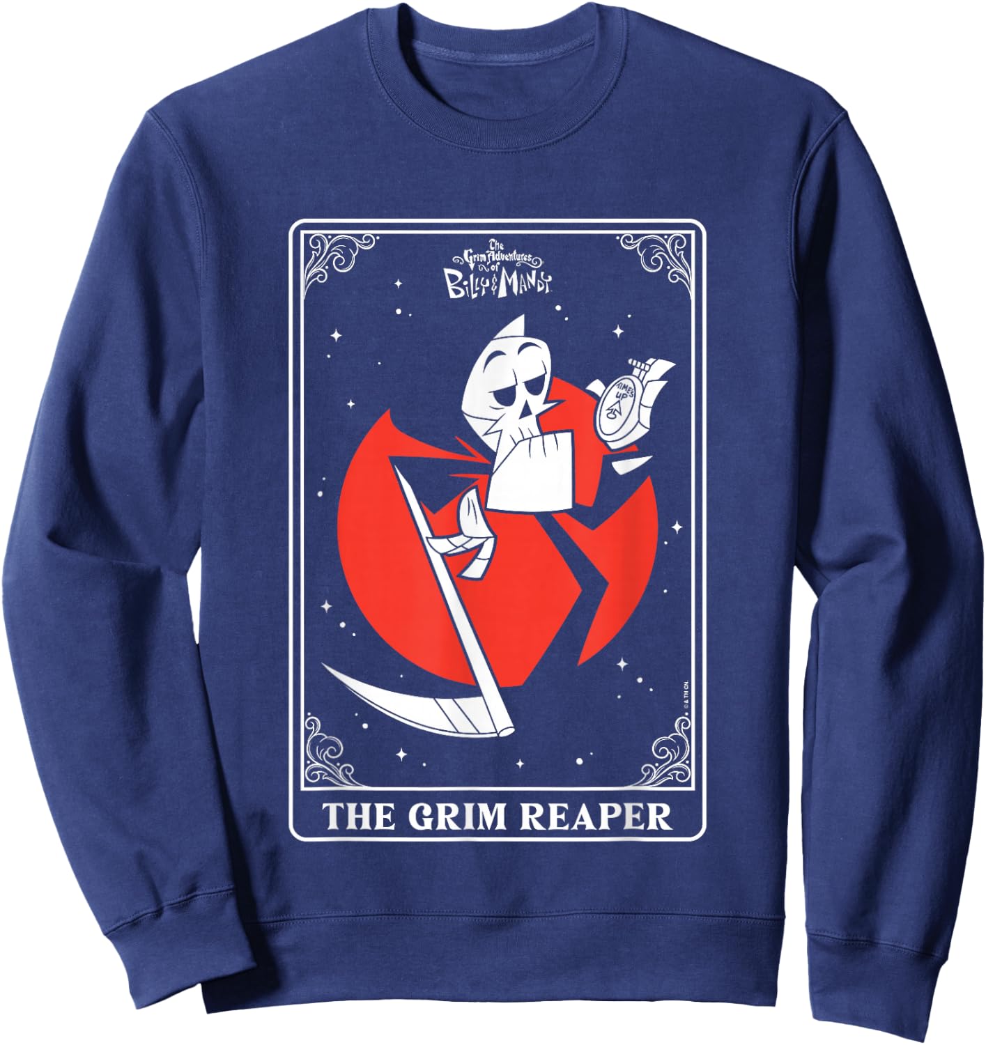The Grim Adventures of Billy and Mandy Grim Reaper Tarot Sweatshirt - Sweatshirt | Navy