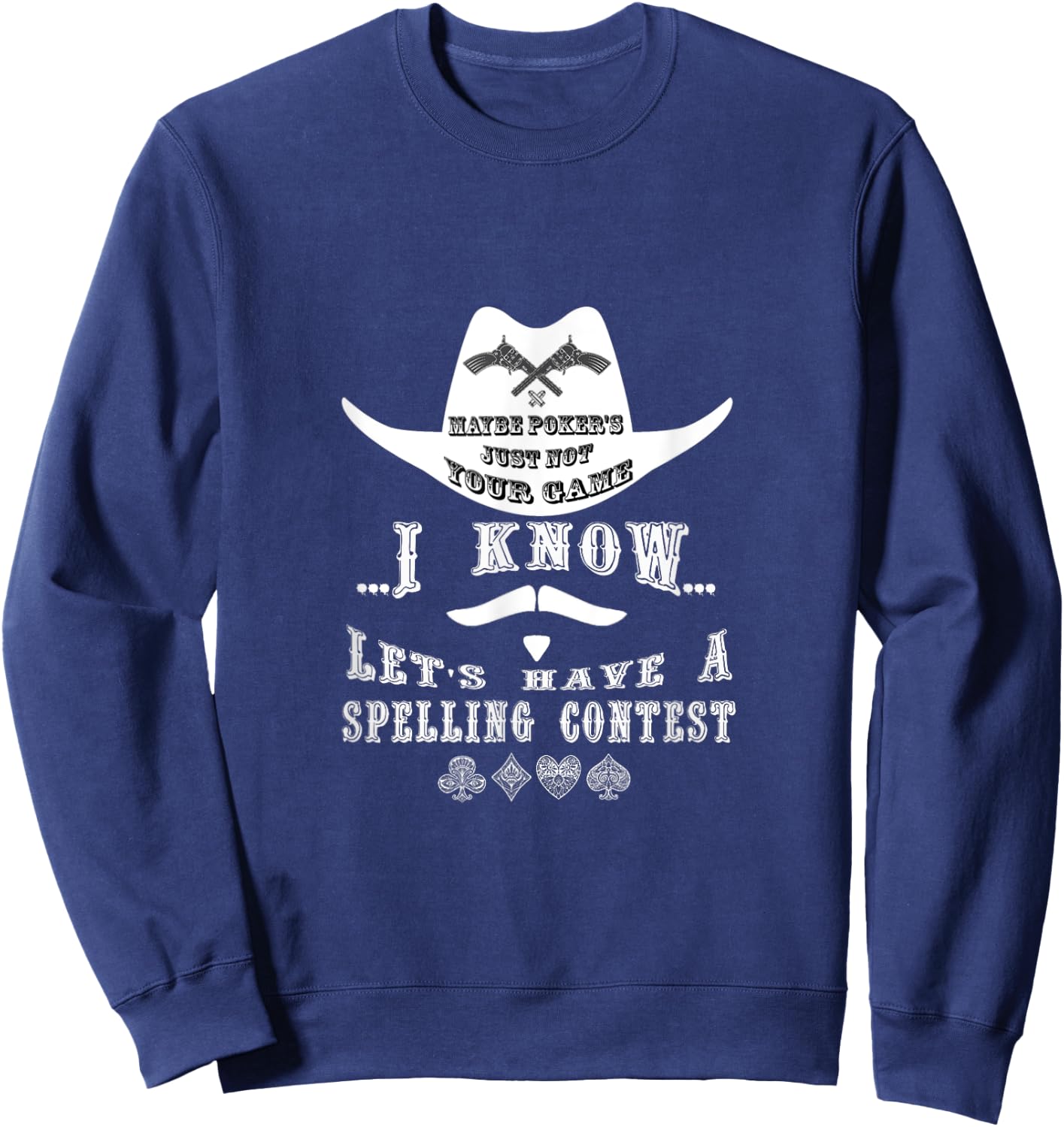 Doc Holliday Poker Shirt Sweatshirt - Sweatshirt | Navy
