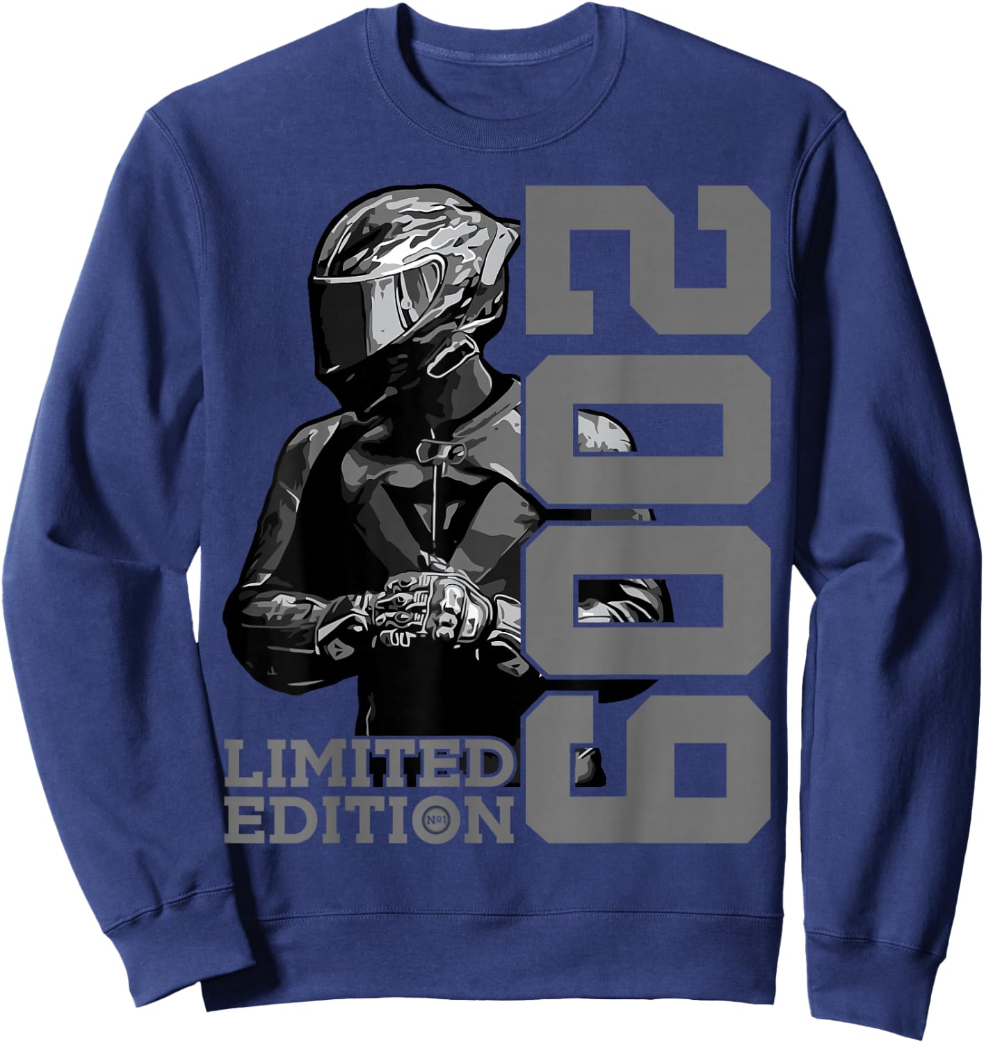 Limited Edition 2009 Biker Motorrad 17. Geburtstag Sweatshirt - Sweatshirt | Navy