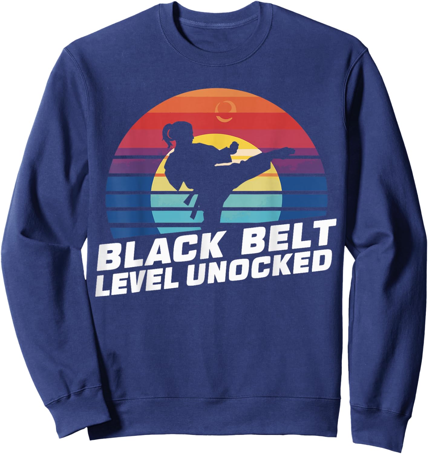 Black Belt Level Unlocked Sweatshirt - Sweatshirt | Navy