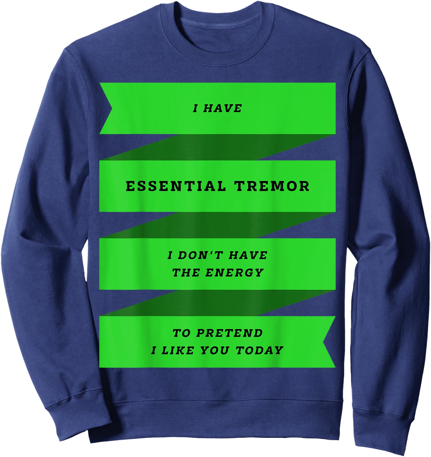Ich habe Essential Tremor Sweatshirt - Sweatshirt | Navy