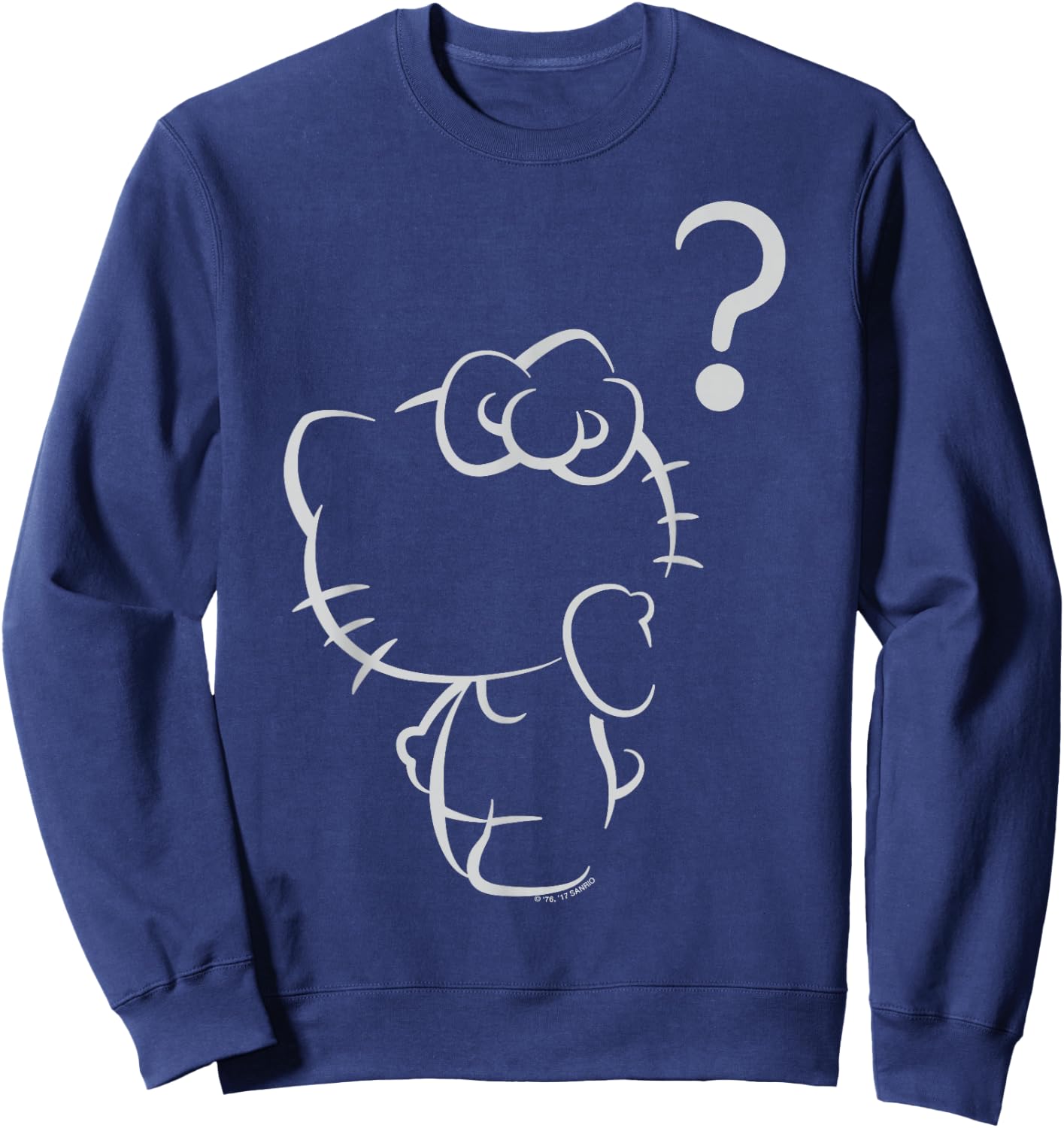 Hello Kitty Question Mark Shirt Sweatshirt - Sweatshirt | Navy