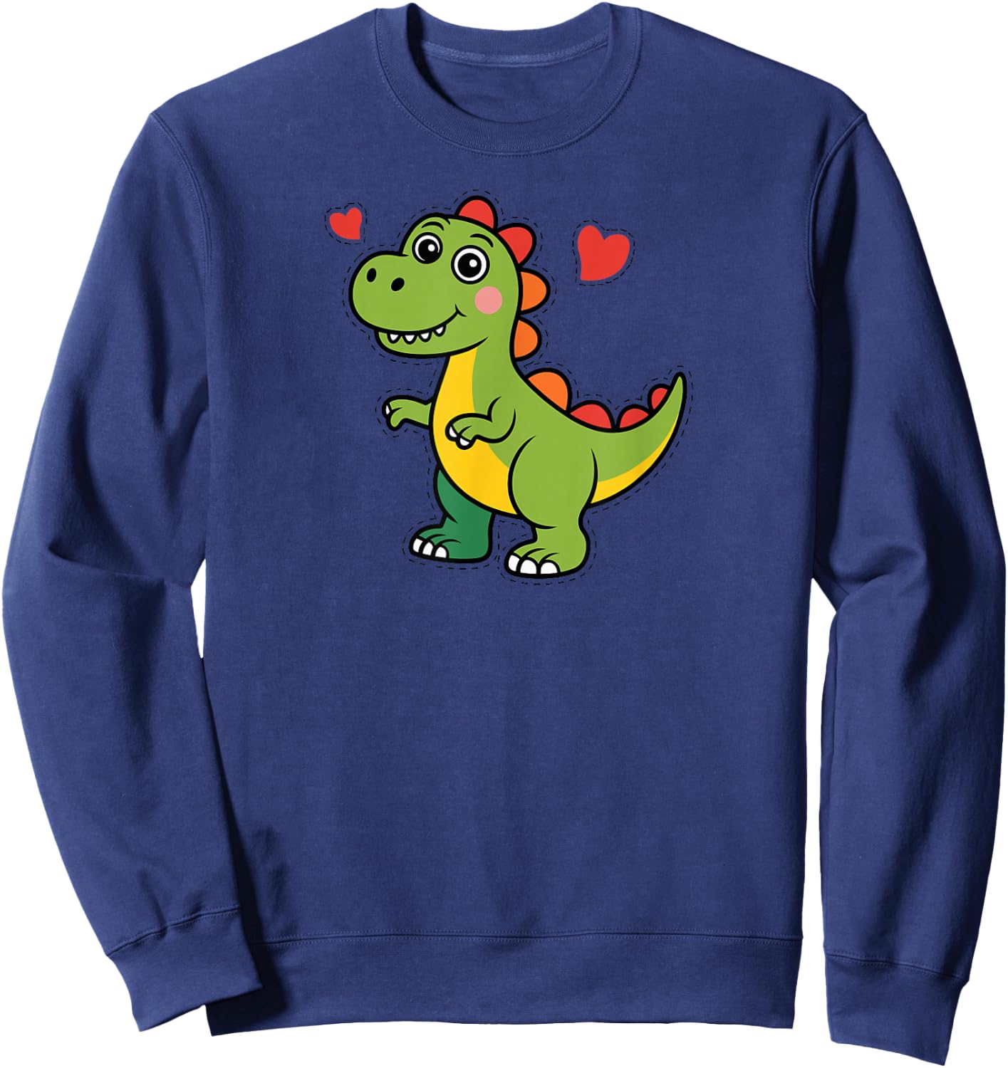 Cute T Rex Dinosaur Tyrannosaurus Rex Jurassic Sweatshirt - Sweatshirt | Navy