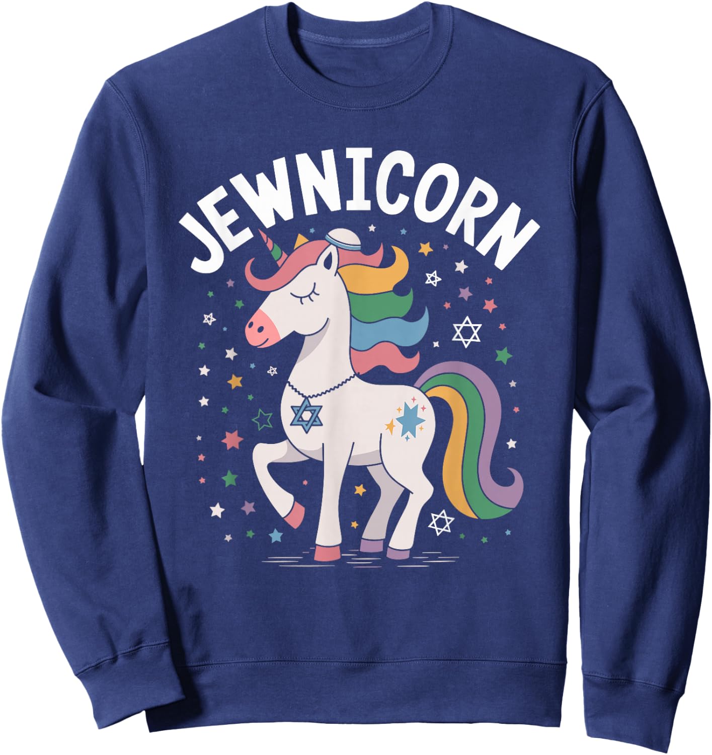 Jewish Unicorn Jewnicorn Sweatshirt - Sweatshirt | Navy
