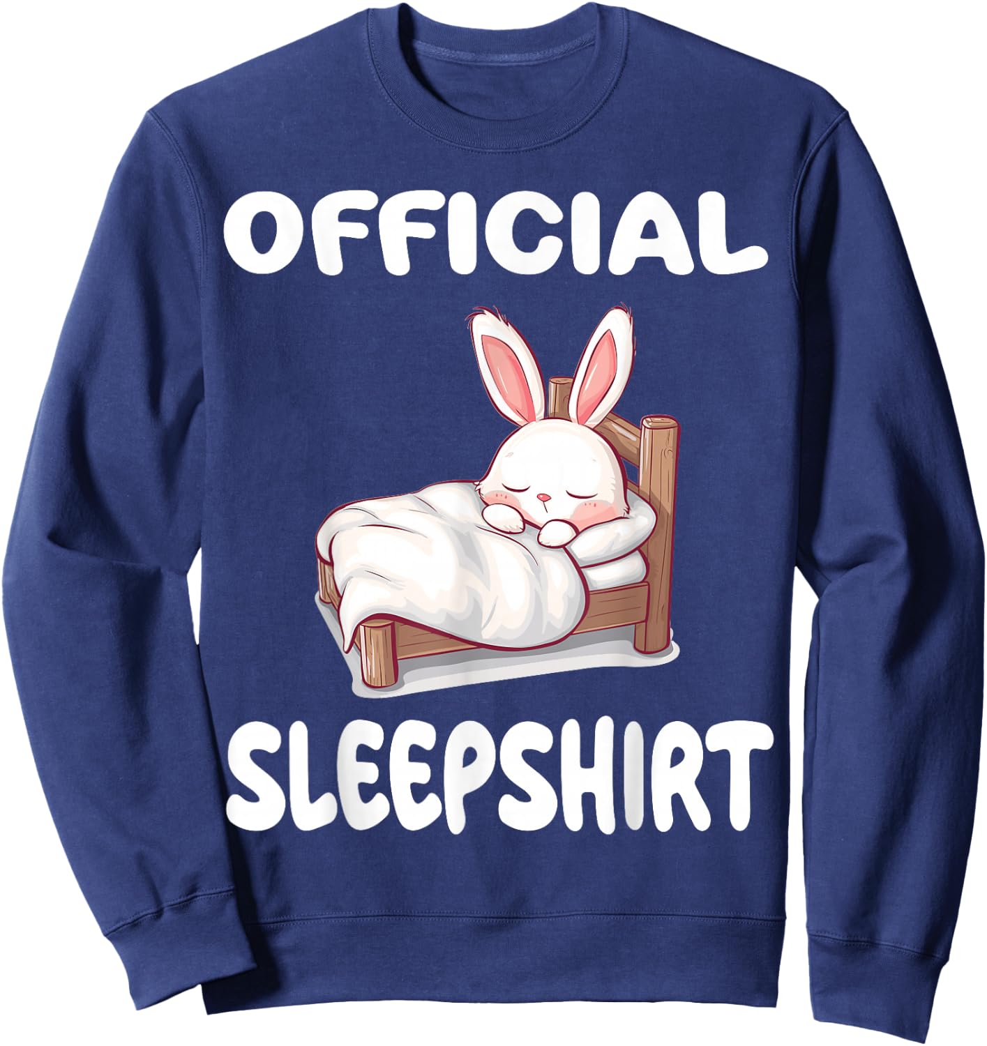Bunny Rabbit Official Sleepshirt Pajamas Nightgown Sweatshirt - Sweatshirt | Navy