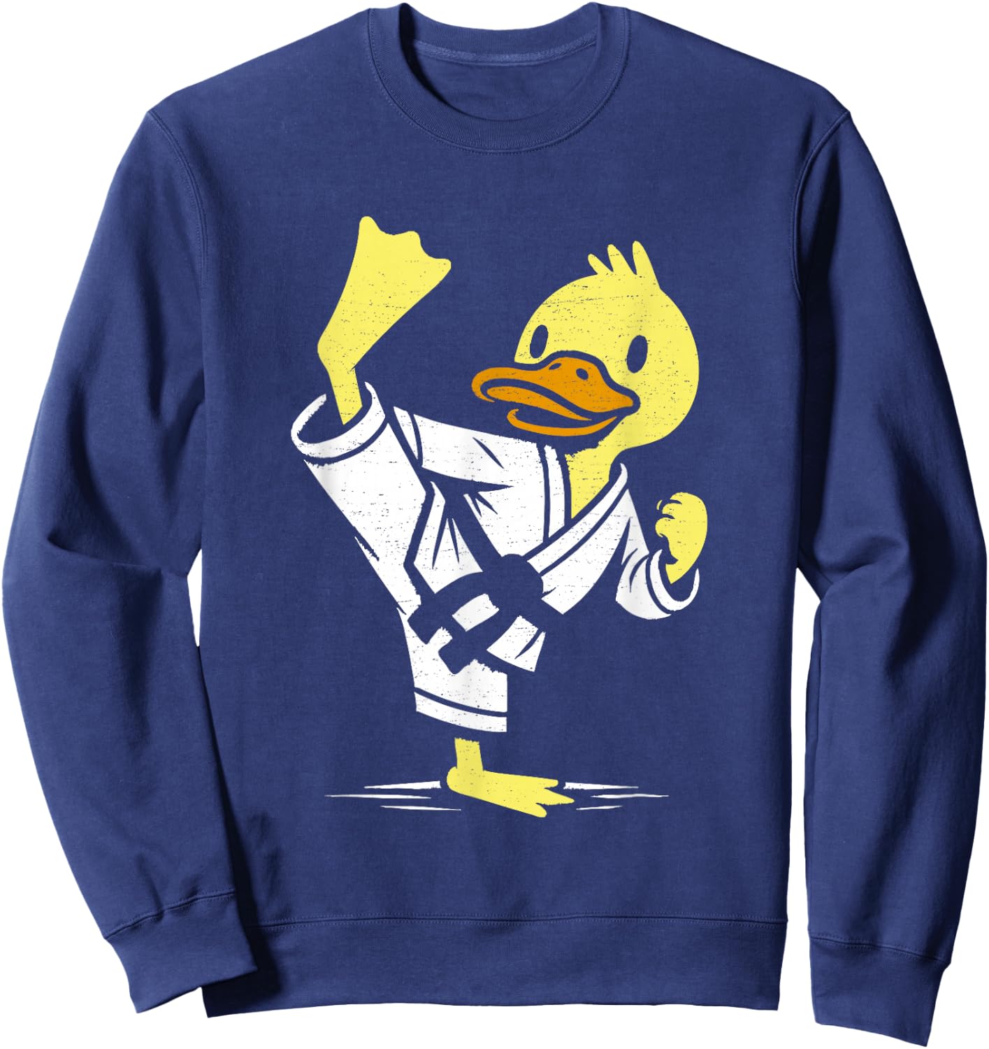 Rubber Karate Duck For Duck Lovers , Black, S Sweatshirt - Sweatshirt | Navy