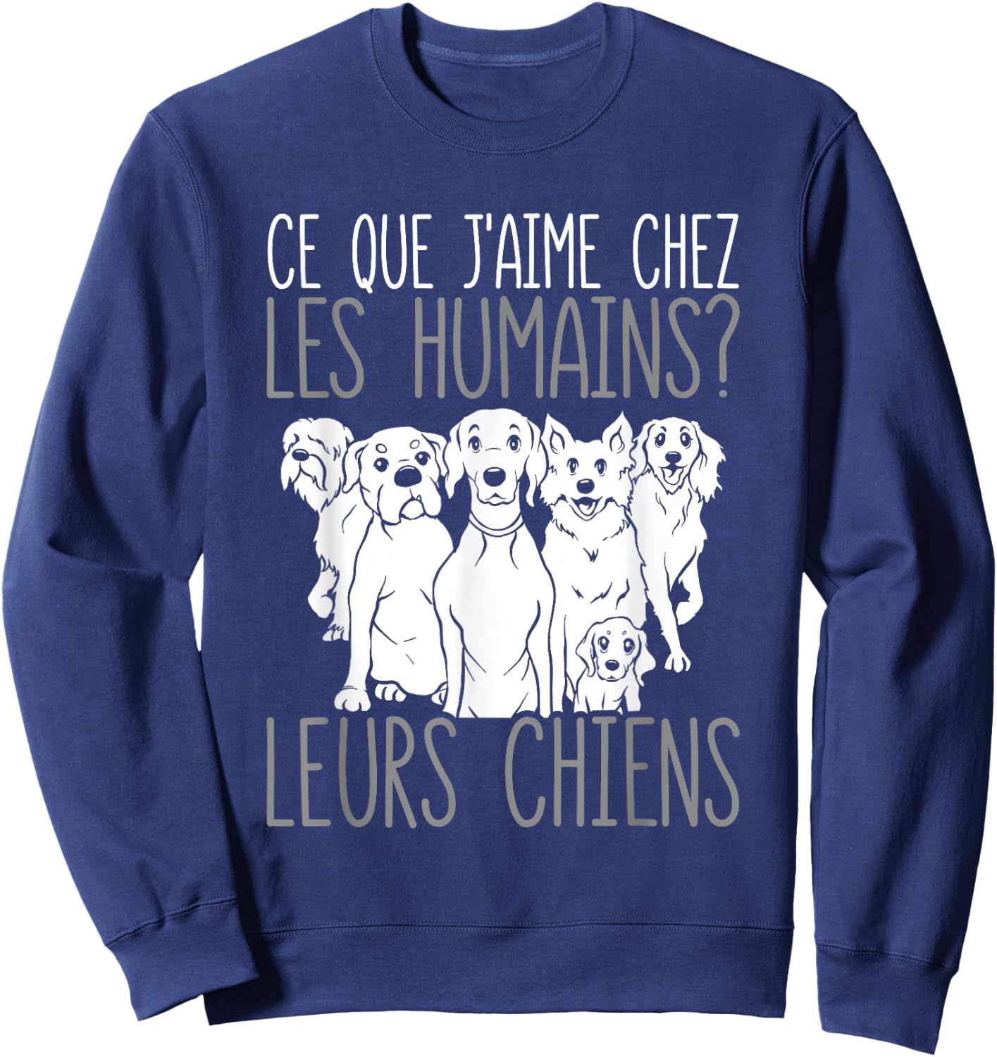 Dog Owner Their Dogs , Black, S Sweatshirt - Sweatshirt | Navy