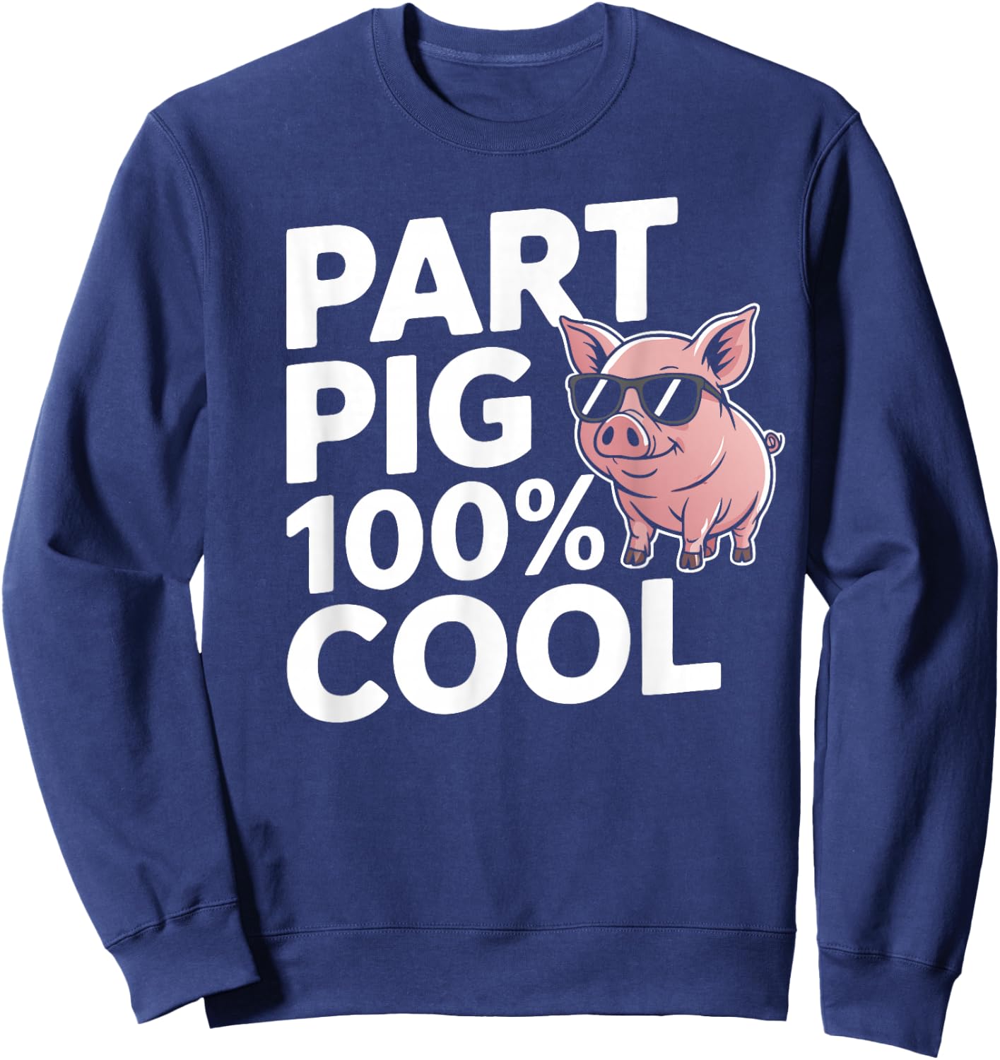 Aortic Pig Valve Surgery Survivor Sweatshirt - Sweatshirt | Navy