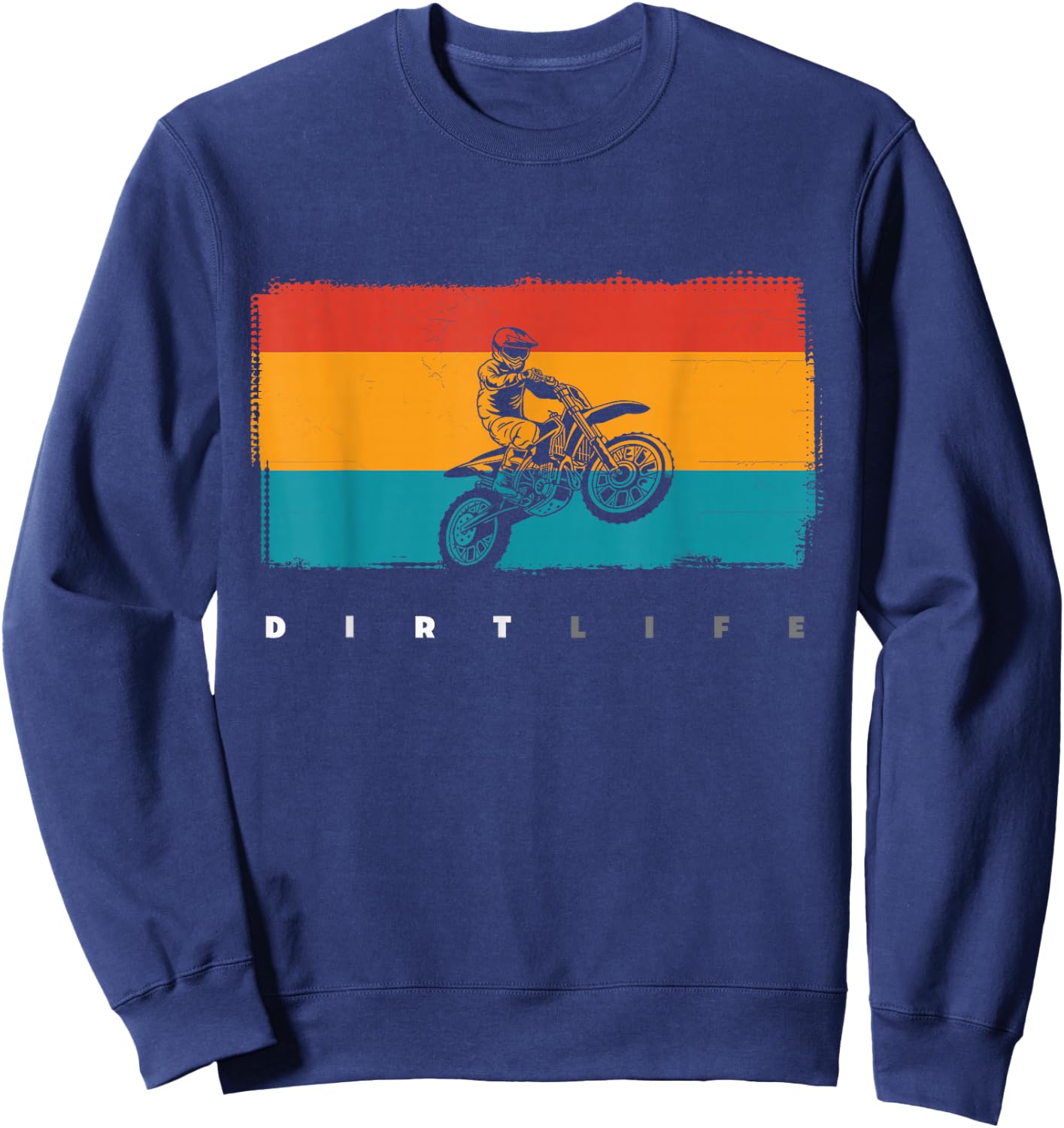 Dirt Bike Motocross Sweatshirt - Sweatshirt | Navy