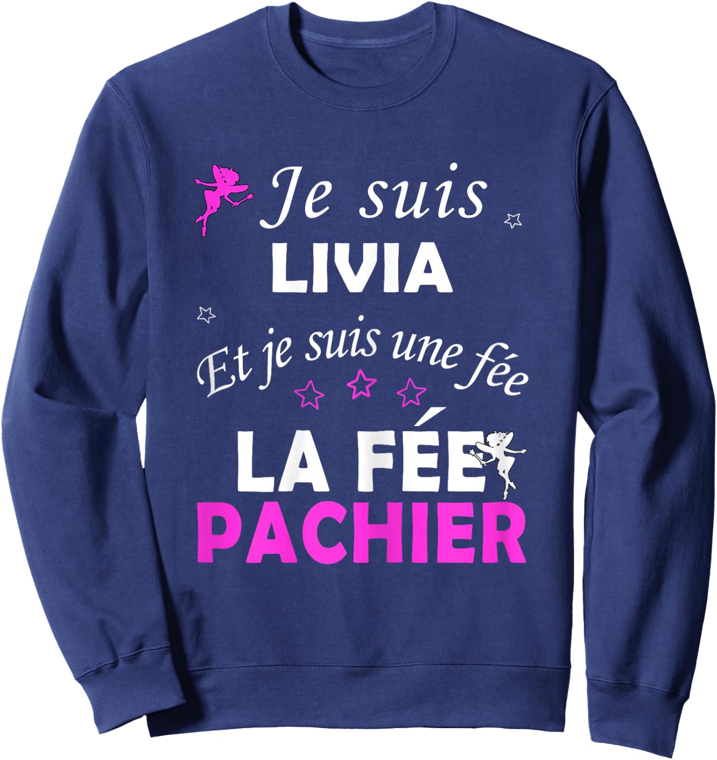 Livia , Black, Female X-Small Sweatshirt - Sweatshirt | Navy