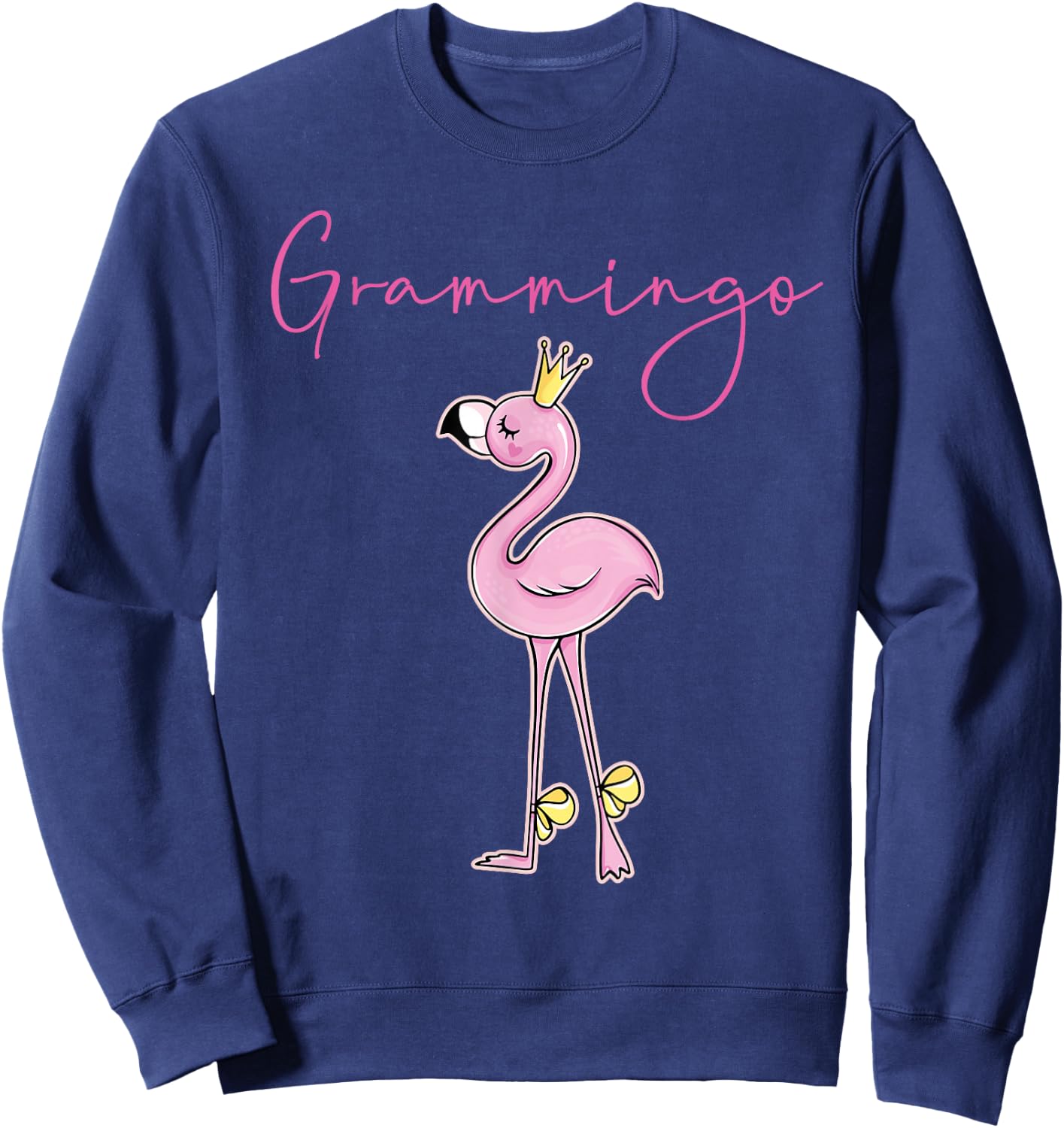 Grammingo Flamingo Grandma Grammie Pink Sweatshirt - Sweatshirt | Navy