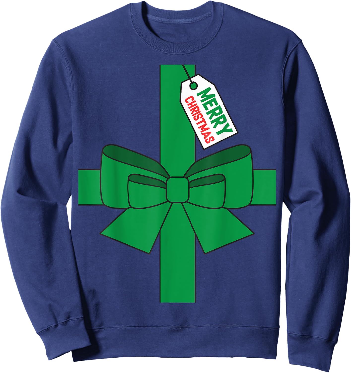 Super Ugly Christmas Funny DIY Costume - Adult, , Red, Small, Short Sleeve Sweatshirt - Sweatshirt | Navy