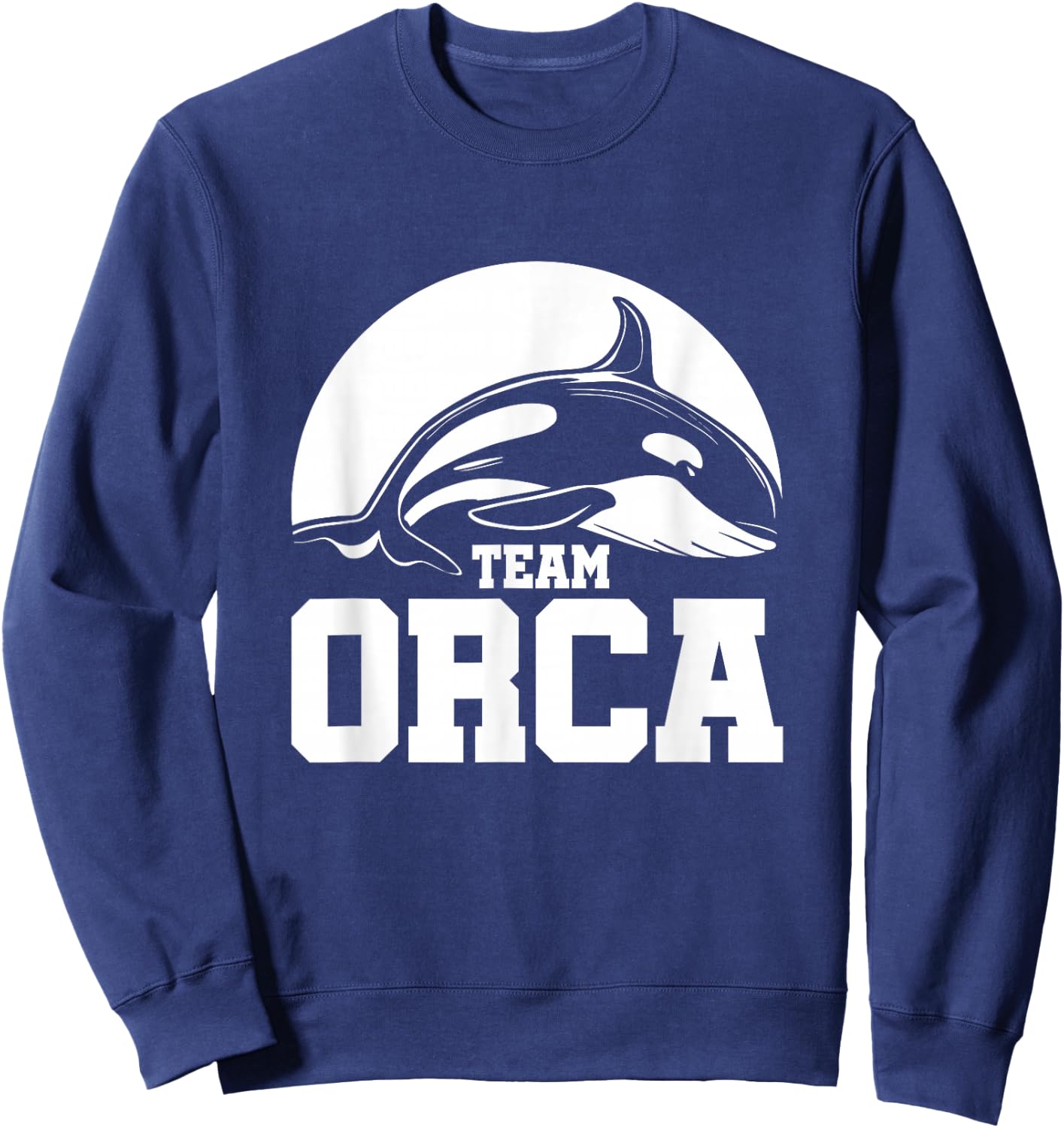 Team Orca Orcas Whale Lover Sweatshirt - Sweatshirt | Navy