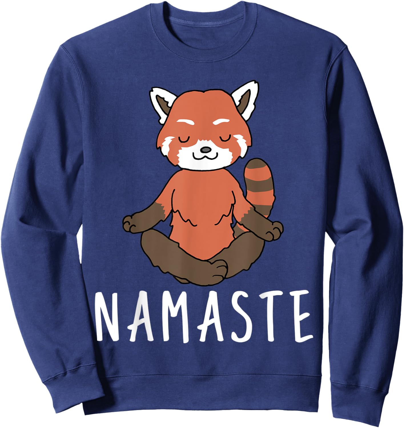 Red Panda Yoga Sweatshirt - Sweatshirt | Navy