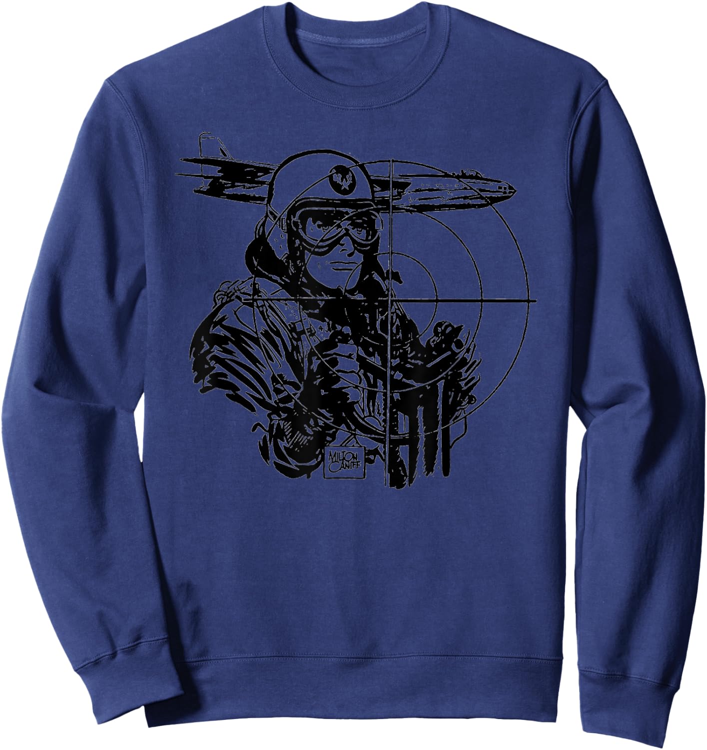 WW2 Vintage WWII Military Pilot Shirt-World War 2 Bomber Sweatshirt - Sweatshirt | Navy