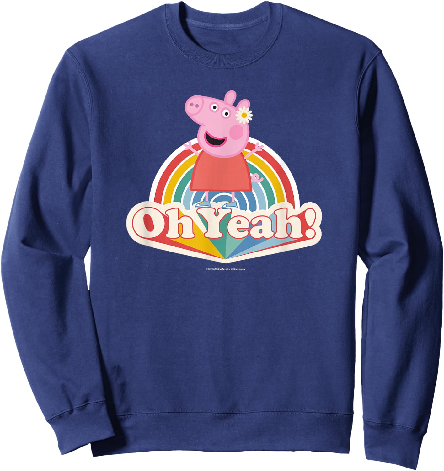 Peppa Pig Oh Yeah! Rainbow Daisy Queen Sweatshirt - Sweatshirt | Navy