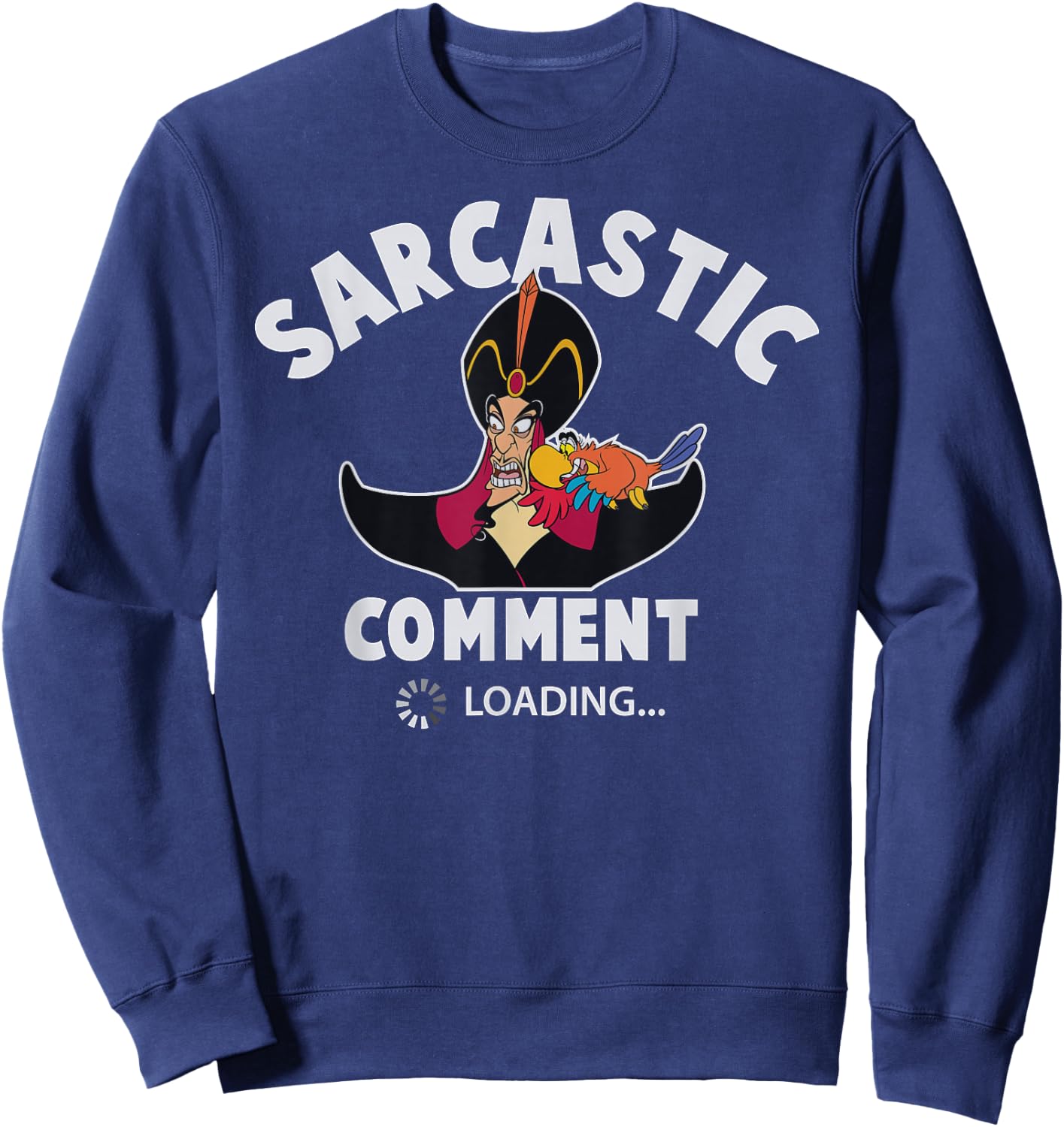 Disney - Jafar Sarcastic Comment Loading Sweatshirt - Sweatshirt | Navy