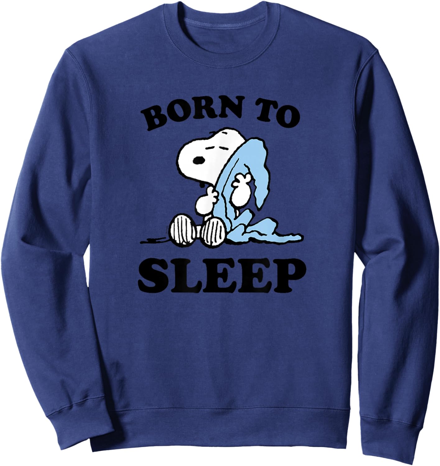 Peanuts - Snoopy Born To Sleep , gray Sweatshirt - Sweatshirt | Navy