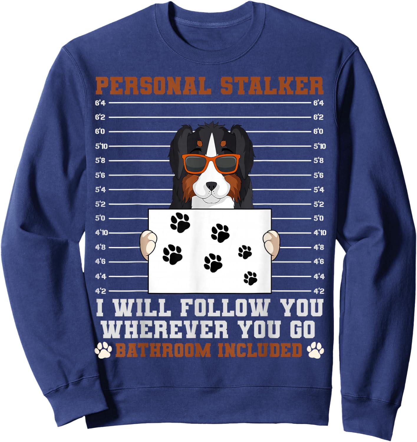 Australian Shepherd Aussie Herding Breed Personal Stalker Sweatshirt - Sweatshirt | Navy
